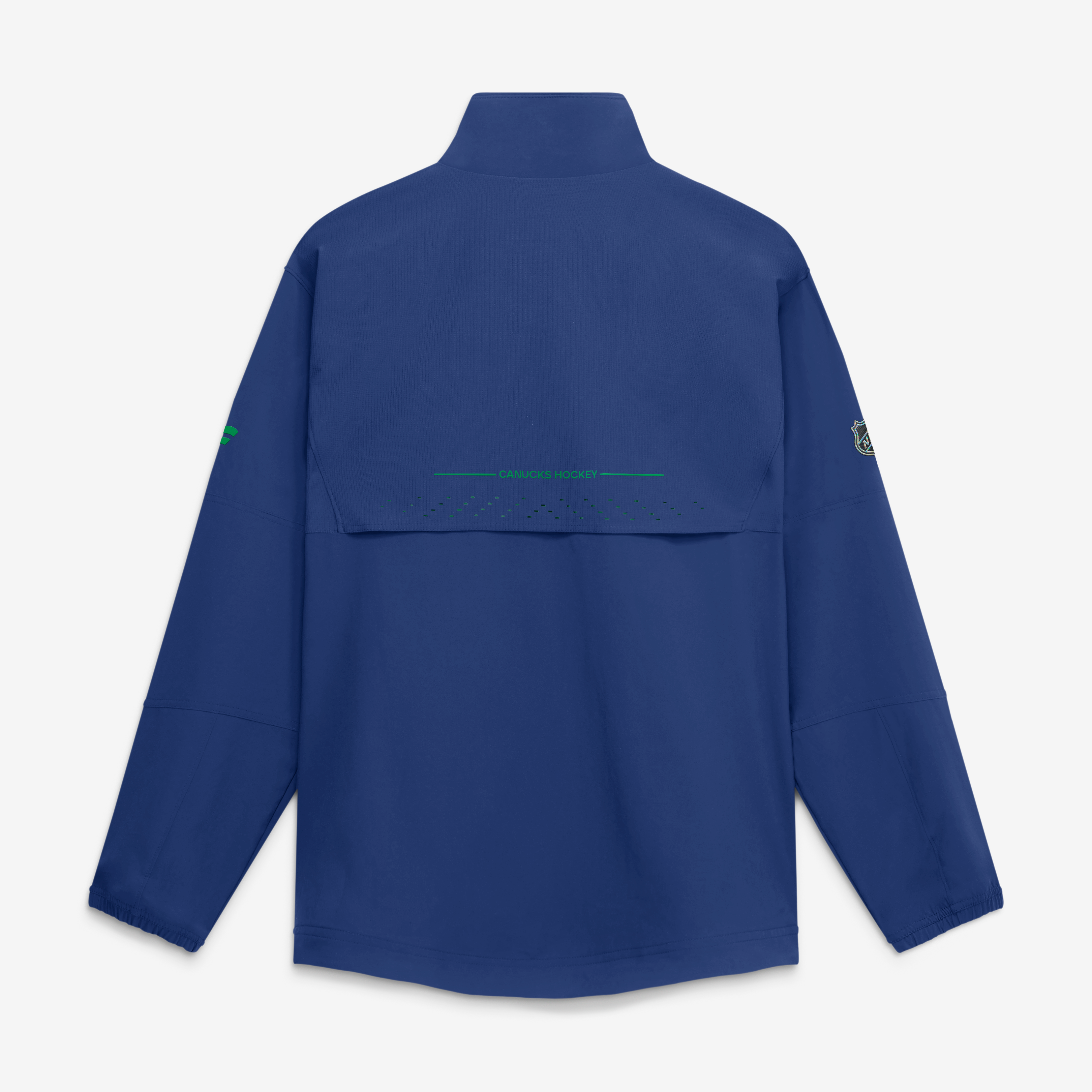Veste d'entraîneur authentique Pro Rink des Canucks de Vancouver, bleue, pour homme (Fanatics).