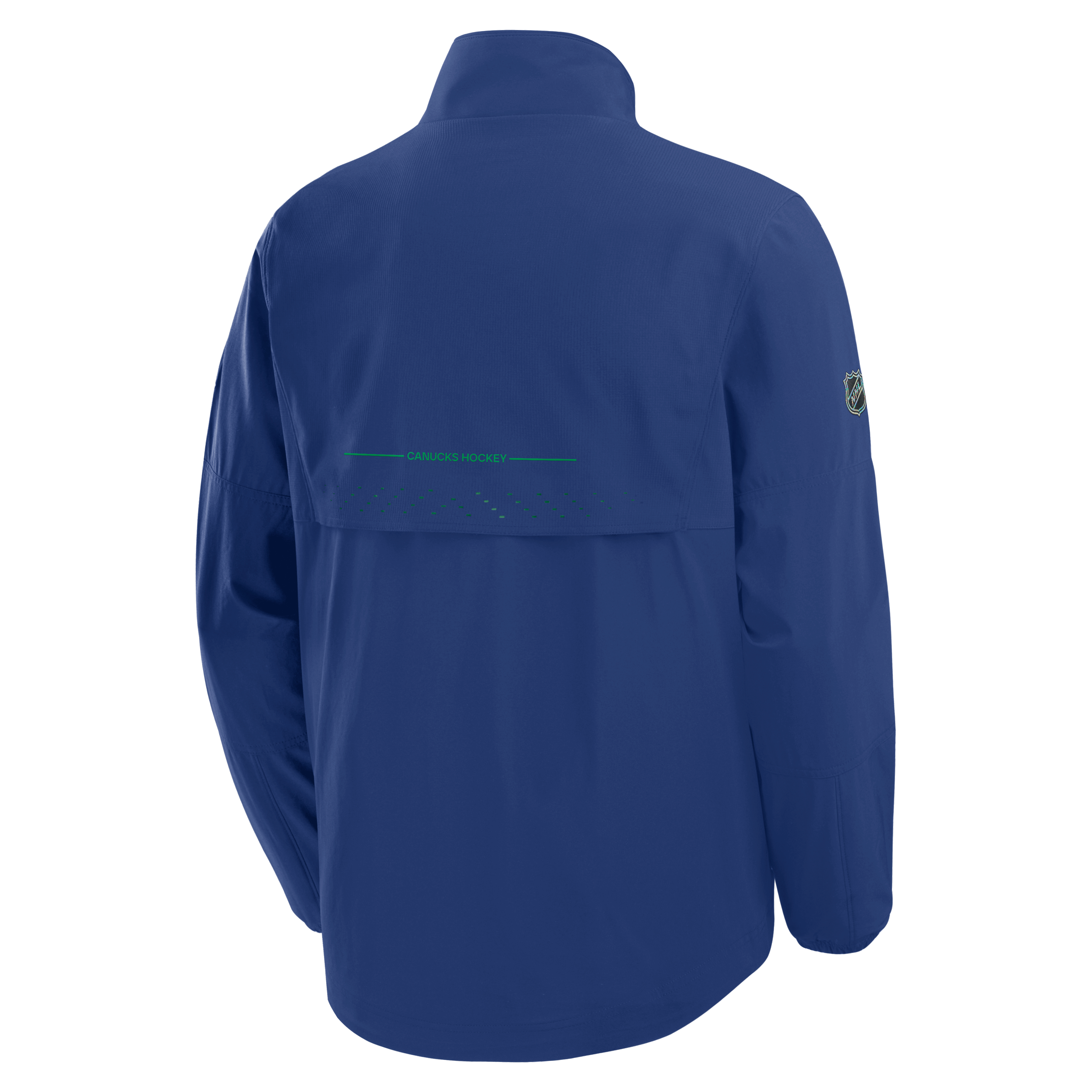 Veste d'entraîneur authentique Pro Rink des Canucks de Vancouver, bleue, pour homme (Fanatics).