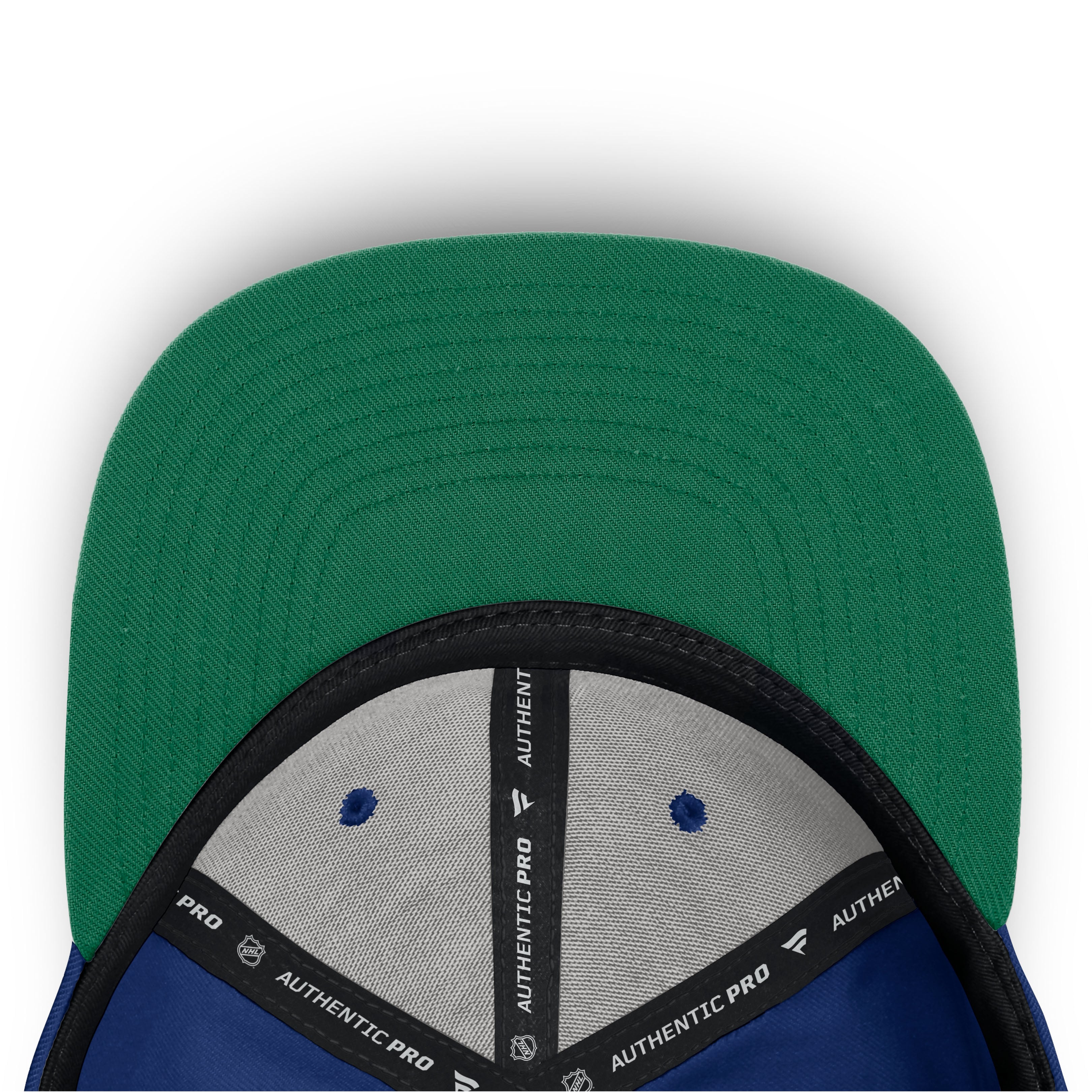 Men's Fanatics Blue Vancouver Canucks Authentic Pro Rink Snapback Hat