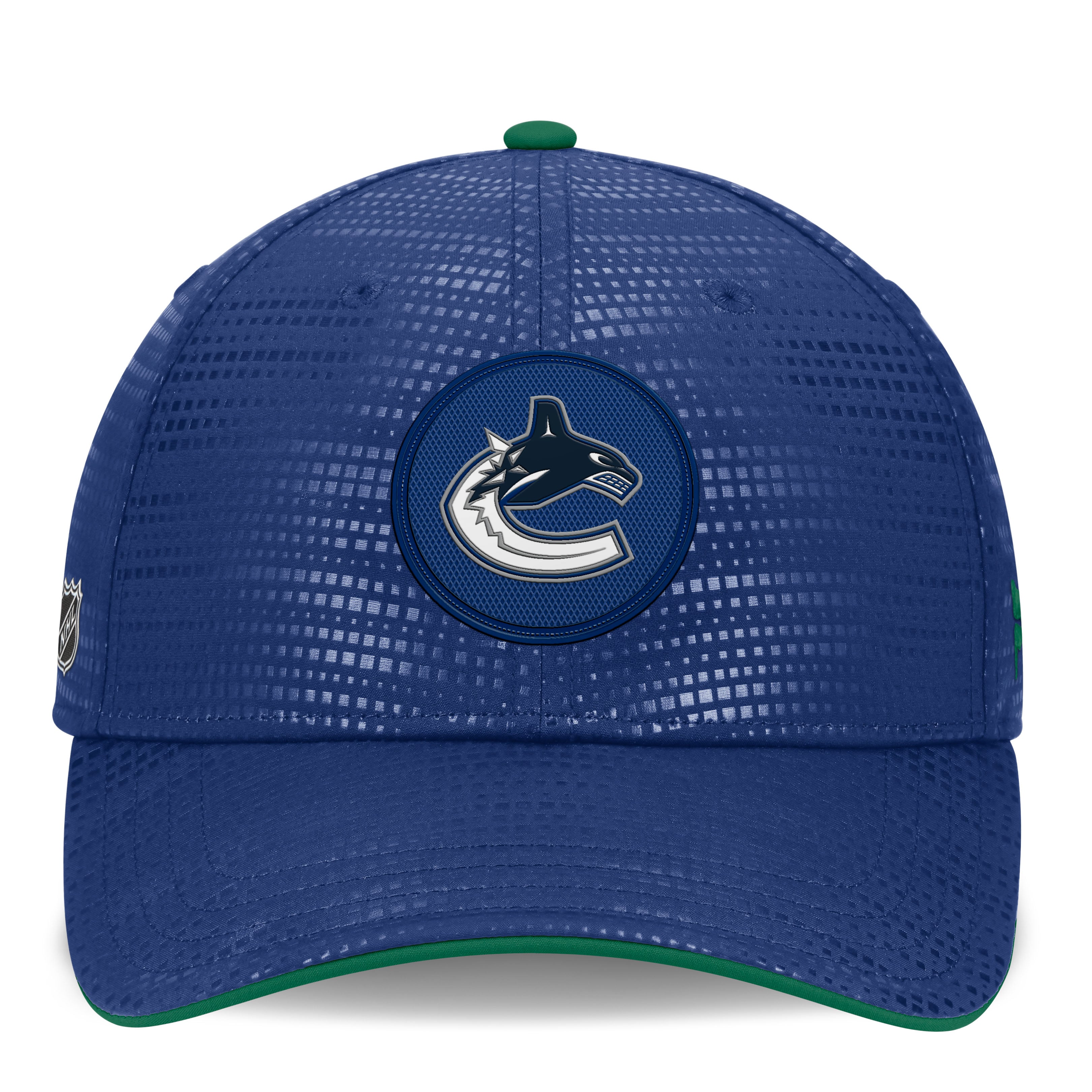 Men's Fanatics Blue Vancouver Canucks Authentic Pro Rink Stretch Fit Hat