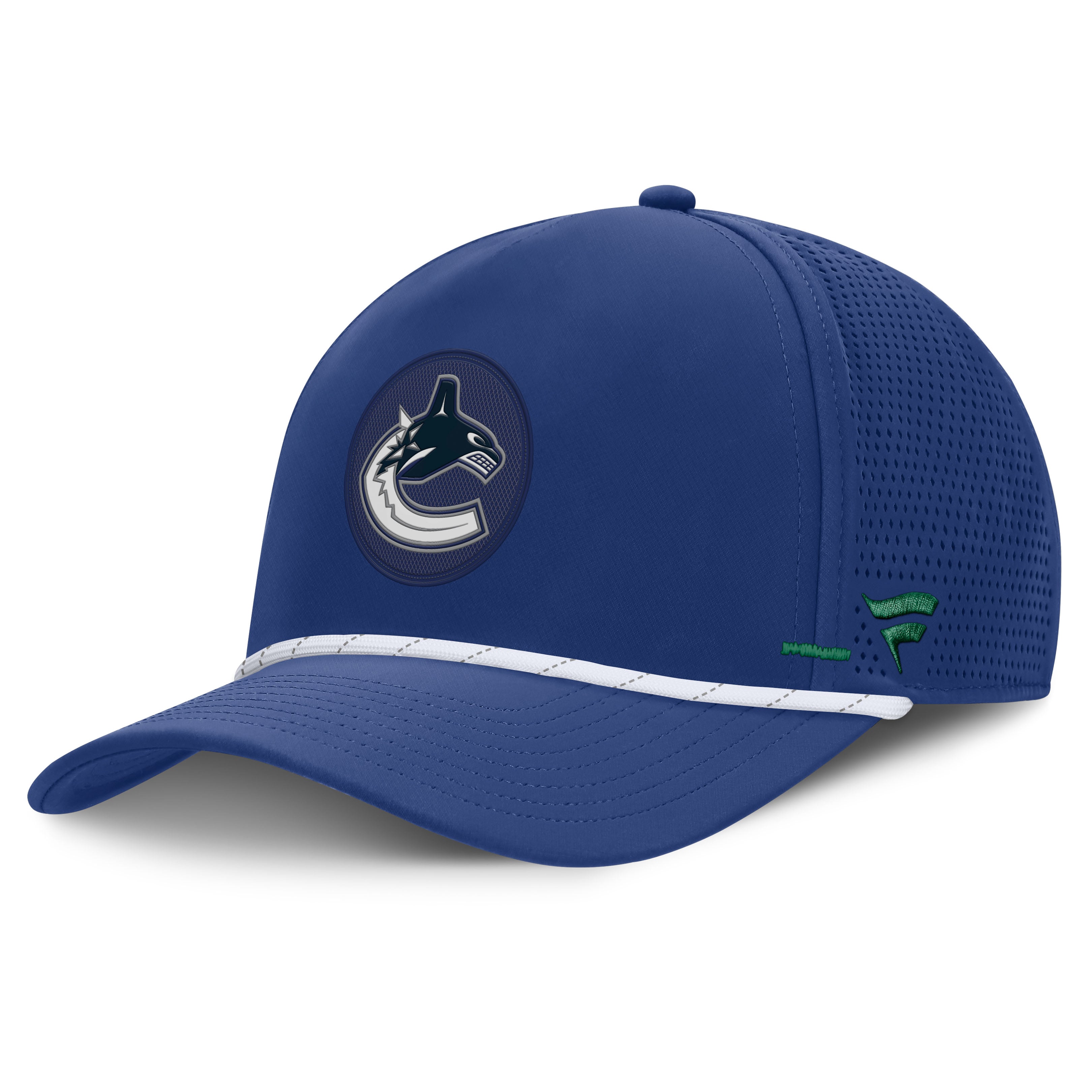 Men's Fanatics Blue Vancouver Canucks Authentic Pro Rink Vented A-Frame Adjustable Hat