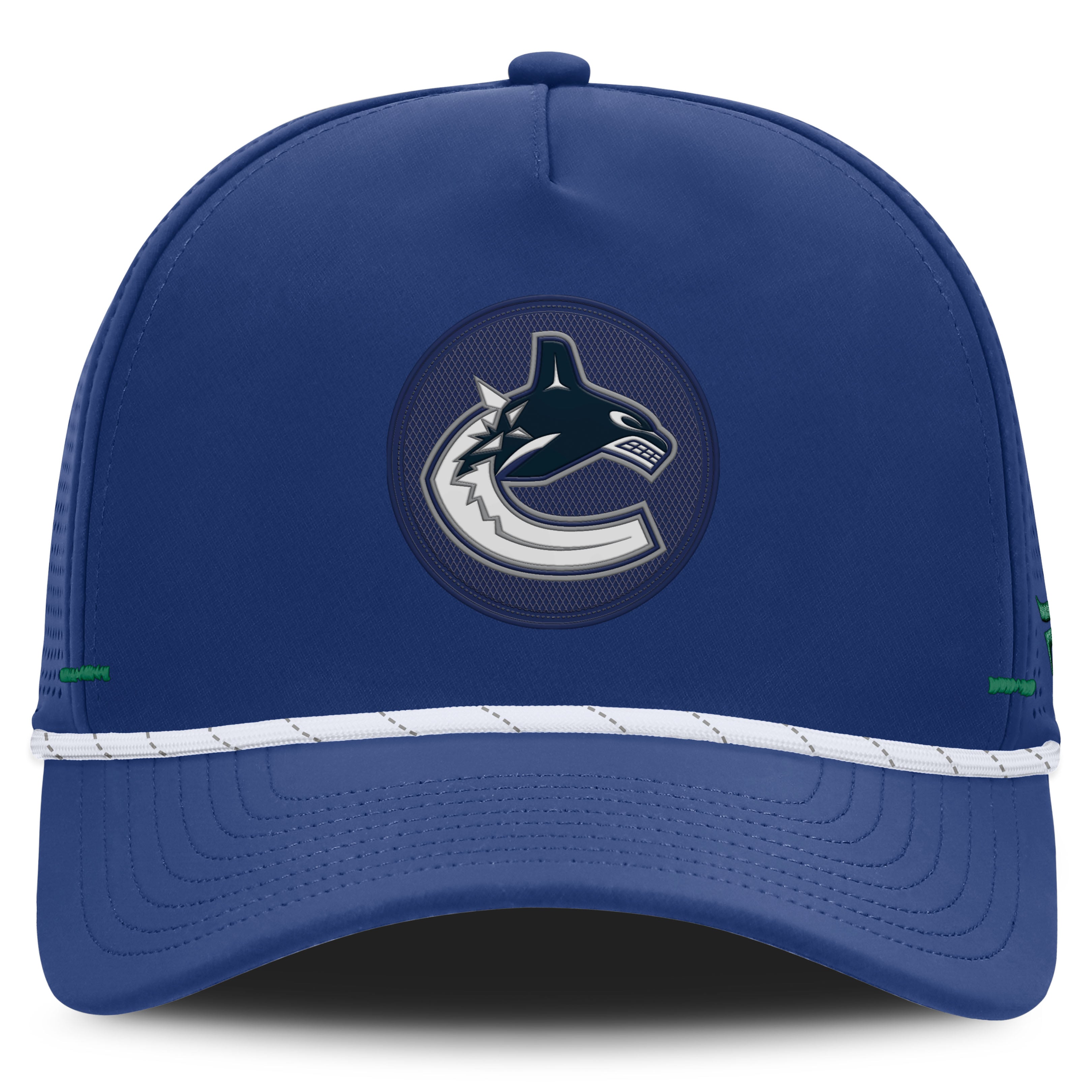 Men's Fanatics Blue Vancouver Canucks Authentic Pro Rink Vented A-Frame Adjustable Hat