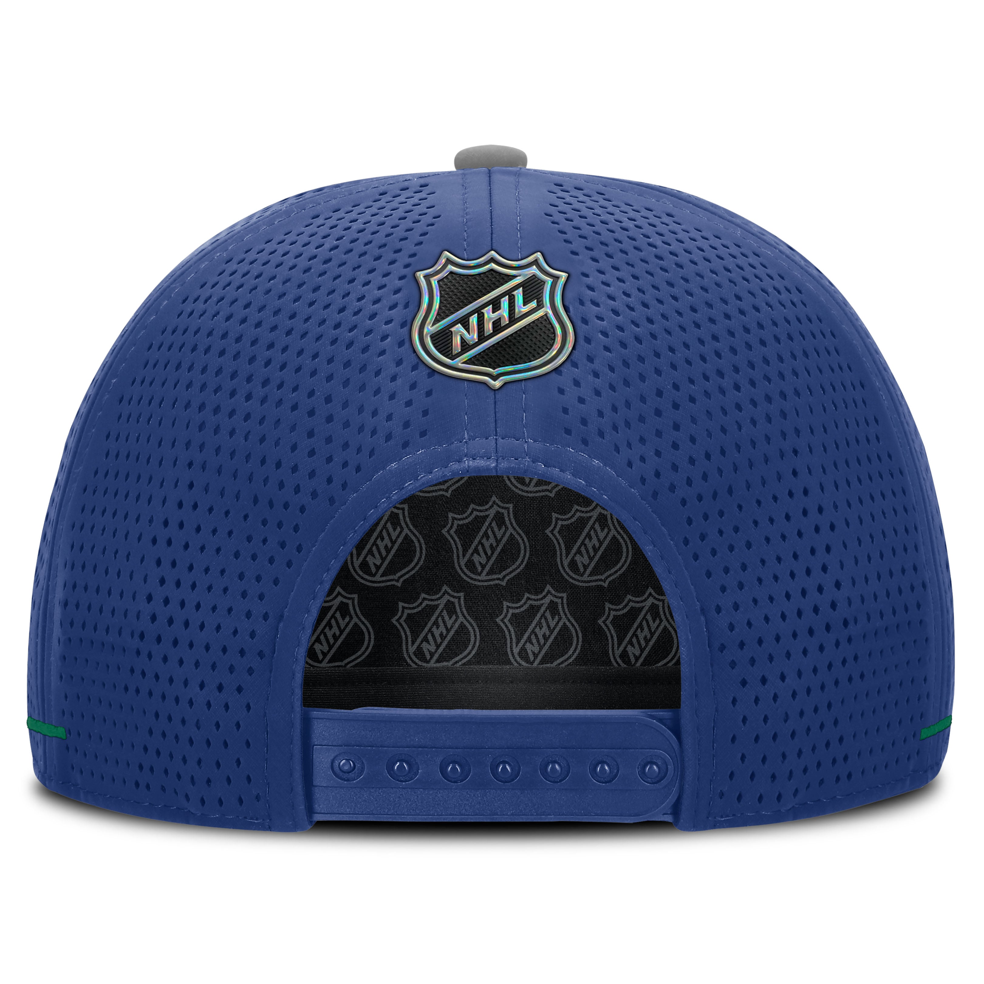 Men's Fanatics Blue Vancouver Canucks Authentic Pro Rink Vented A-Frame Adjustable Hat