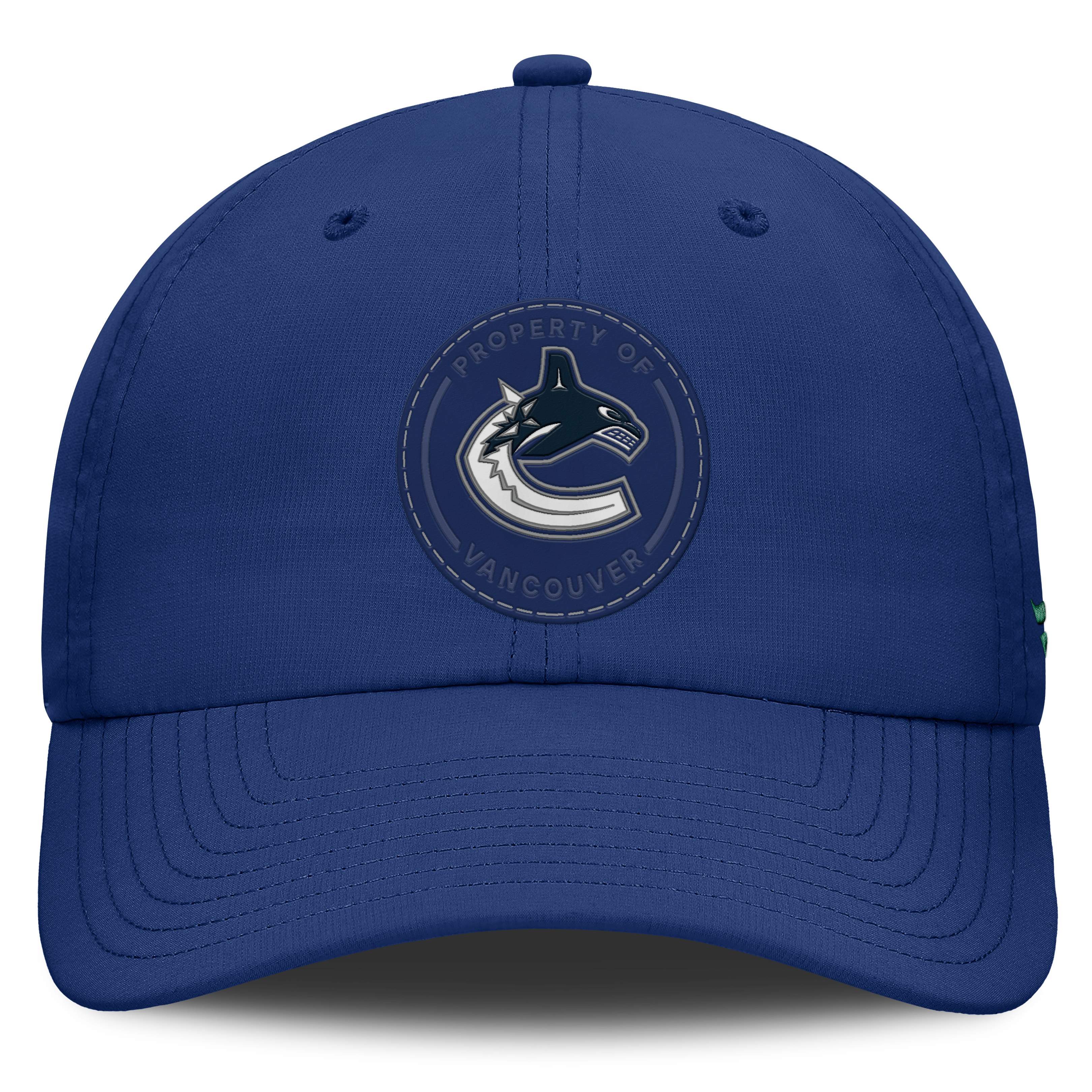 Casquette Fanatics bleue Vancouver Canucks Authentic Pro Train non structurée et ajustable pour homme
