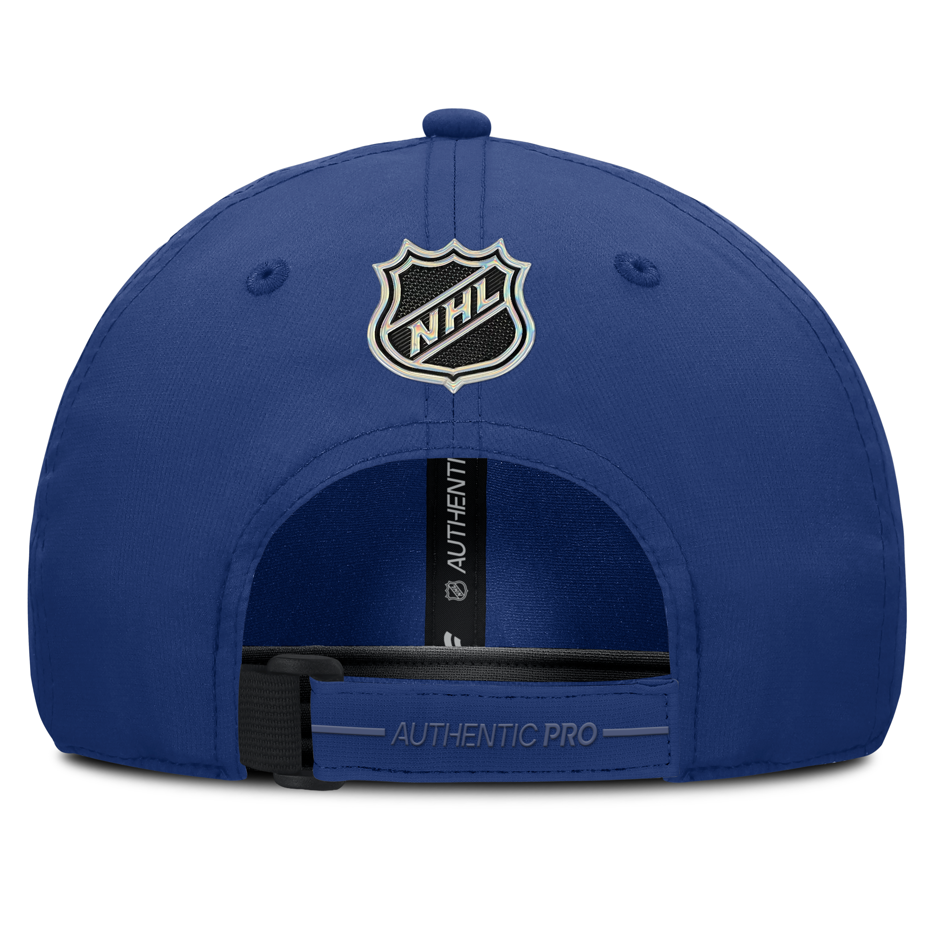 Casquette Fanatics bleue Vancouver Canucks Authentic Pro Train non structurée et ajustable pour homme