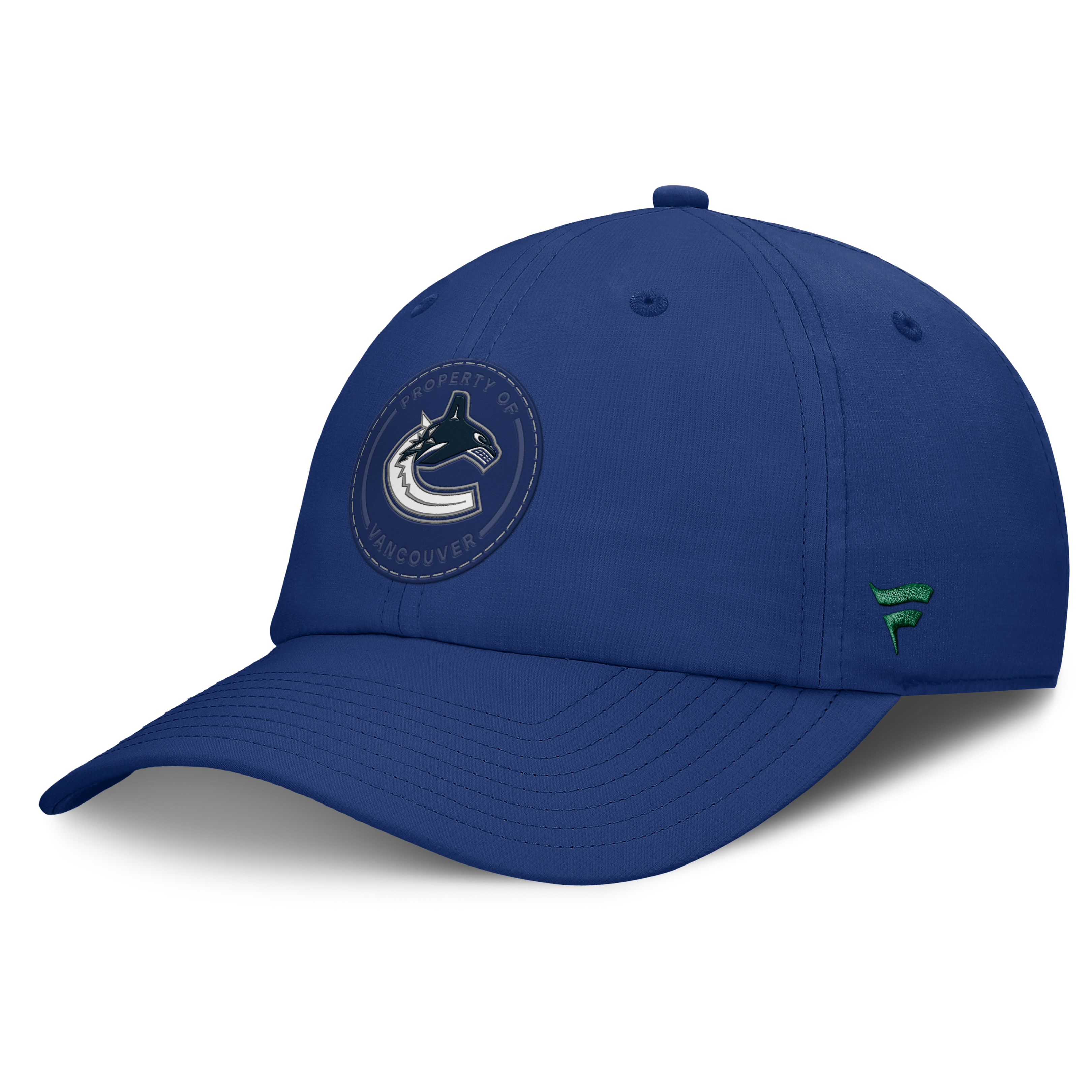 Men's Fanatics Blue Vancouver Canucks Authentic Pro Train Unstructured Adjustable Hat