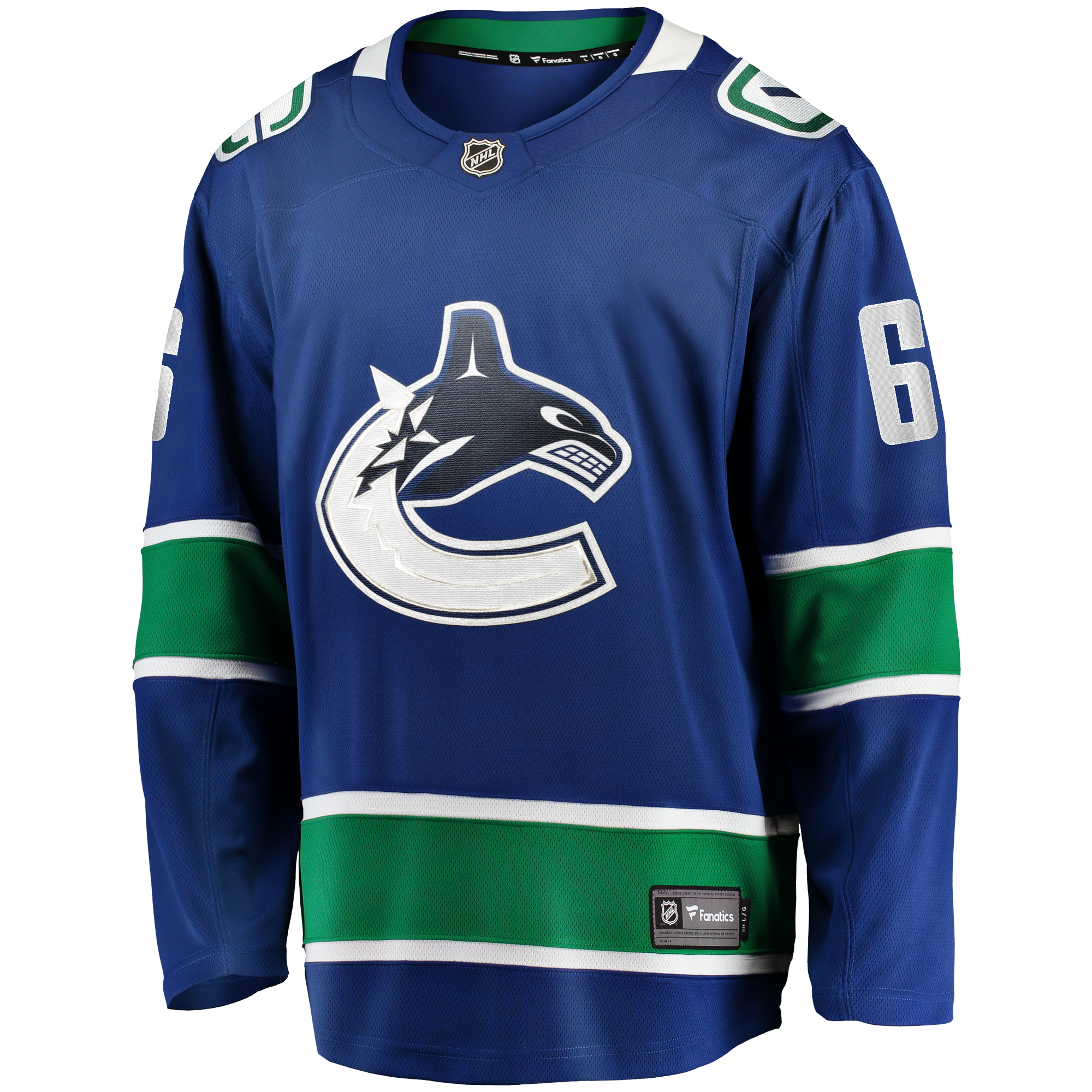 Maillot domicile bleu Breakaway des Canucks de Vancouver pour hommes, Brock Boeser (Fanatics).
