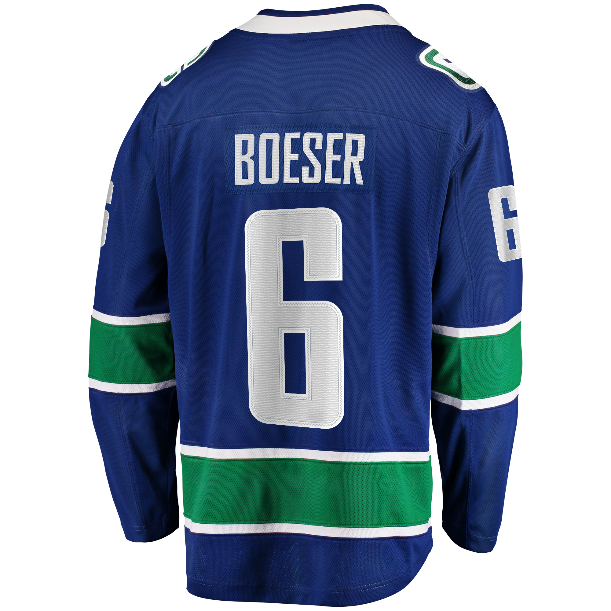 Maillot domicile bleu Breakaway des Canucks de Vancouver pour hommes, Brock Boeser (Fanatics).