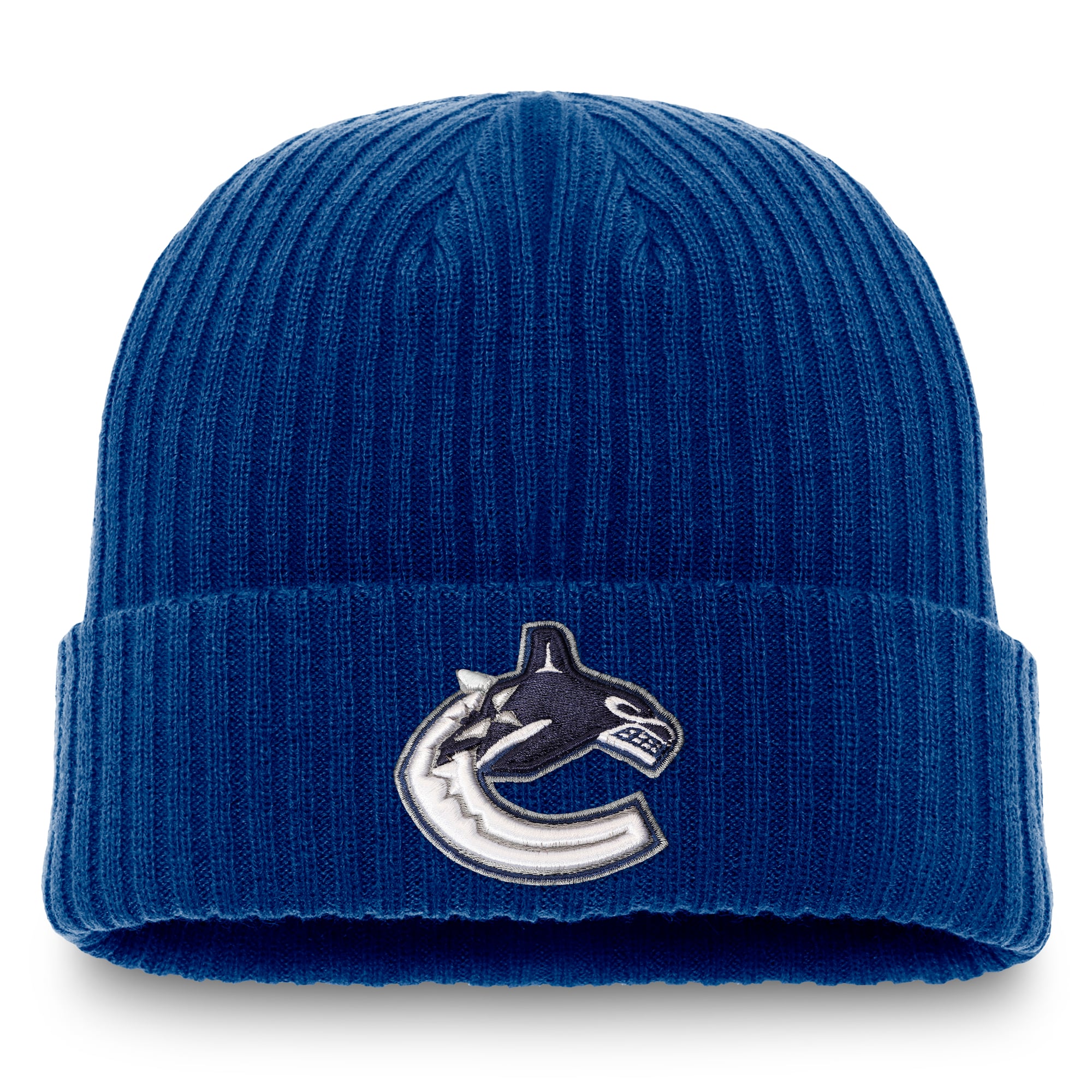 Bonnet à revers Fanatics Royal Vancouver Canucks pour homme, logo principal