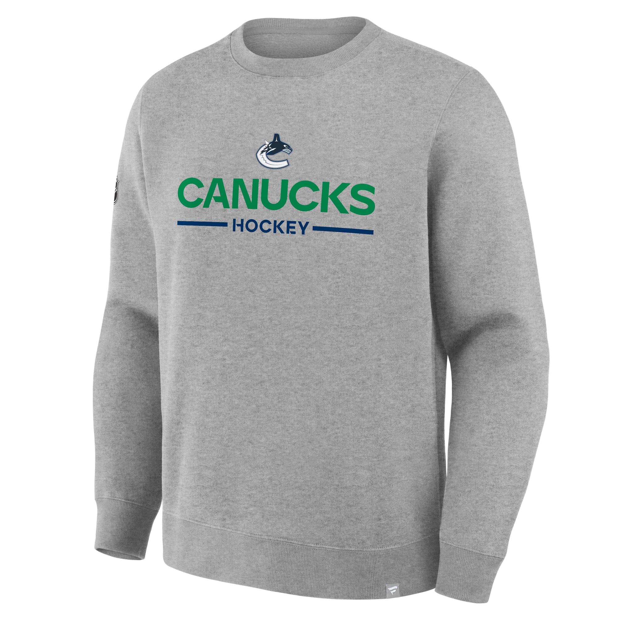 Sweat-shirt authentique professionnel principal Fanatics Steel Vancouver Canucks pour homme