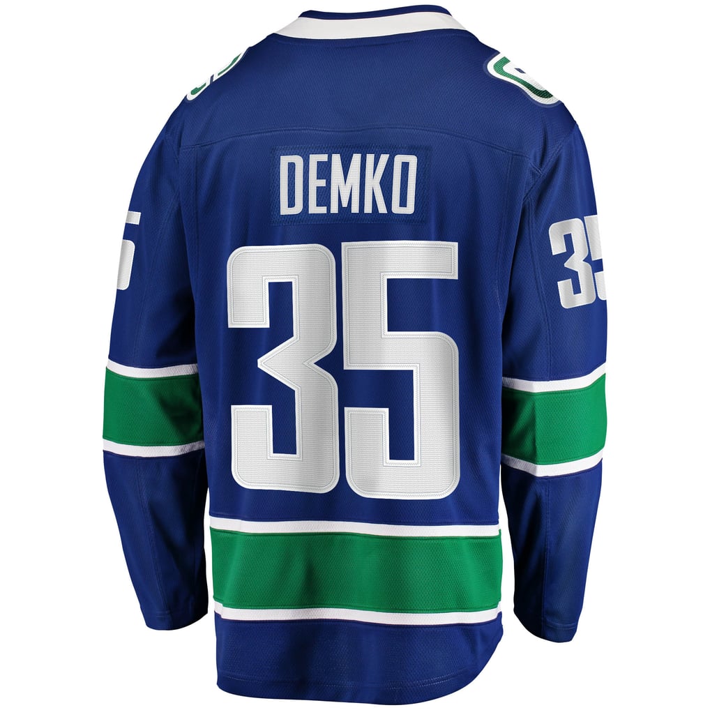 Men's Vancouver Canucks Thatcher Demko Fanatics Blue Home Breakaway - Player Jersey