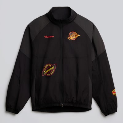 Men's Vancouver Canucks lululemon Black Nylon Track Jacket