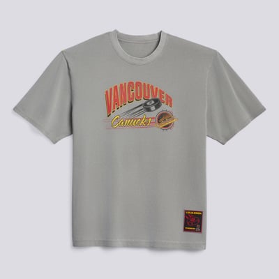 Men's Vancouver Canucks lululemon Dilute Wash Pavement Grey Heavyweight Cotton T-Shirt