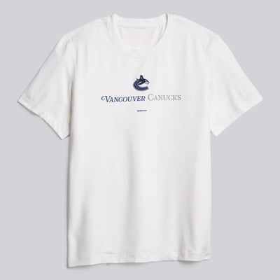 Men's Vancouver Canucks lululemon White Soft Jersey T-Shirt
