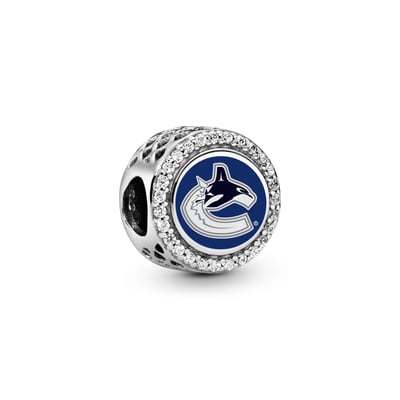 Vancouver Canucks Pandora Color Button Charm