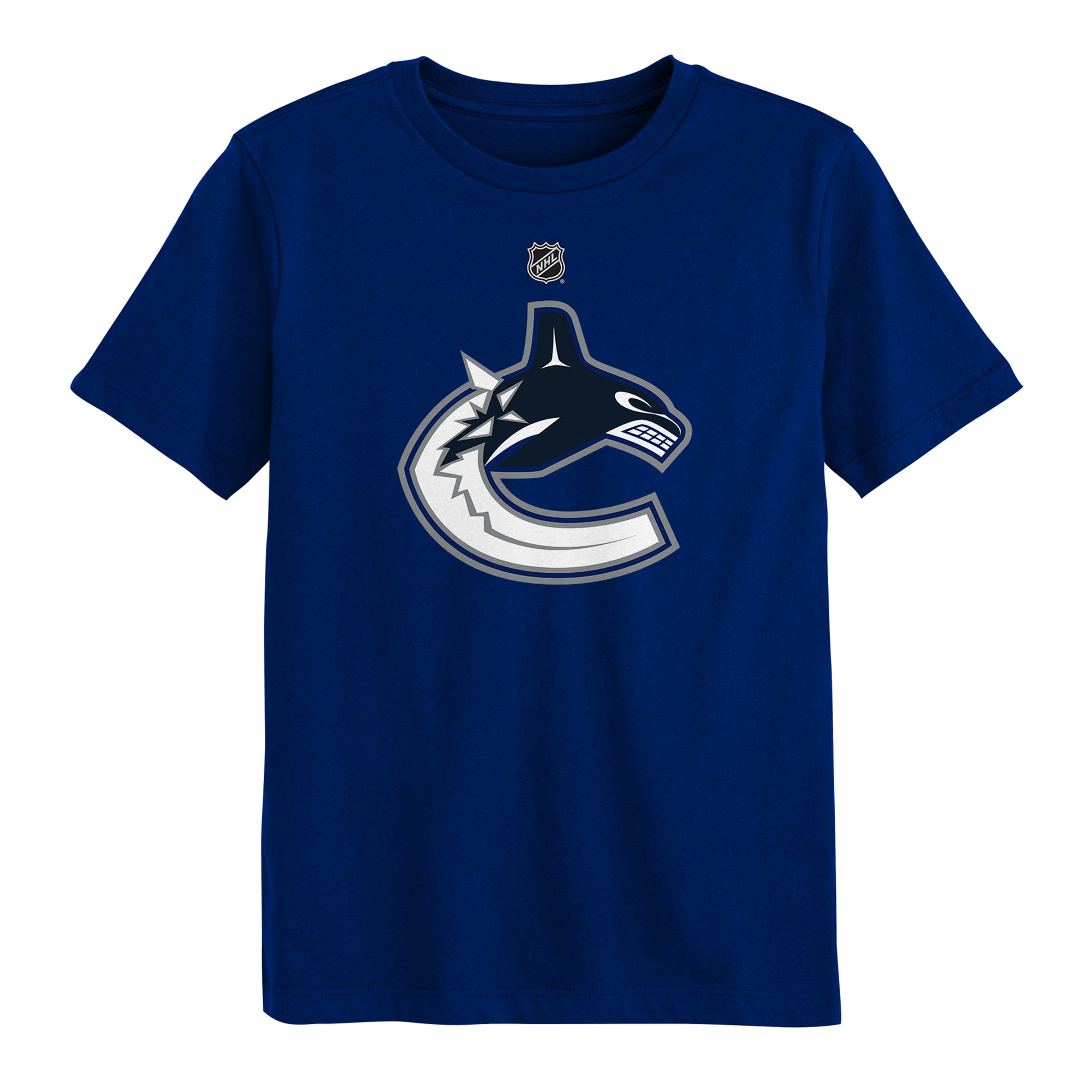 T-shirt bleu Outerstuff avec logo des Canucks de Vancouver pour enfants d'âge préscolaire
