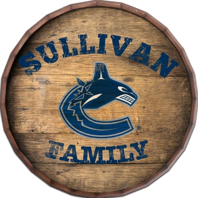 Vancouver Canucks 24" Personalized Barrel Top