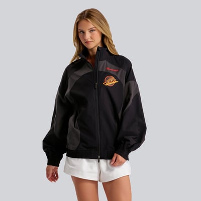 Women's Vancouver Canucks lululemon Black Golden Hour Color Block Train Jacket
