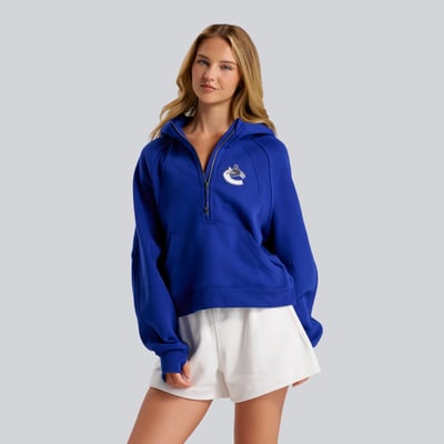 Women's Vancouver Canucks lululemon Larkspur Scuba Oversized Half-Zip Hoodie