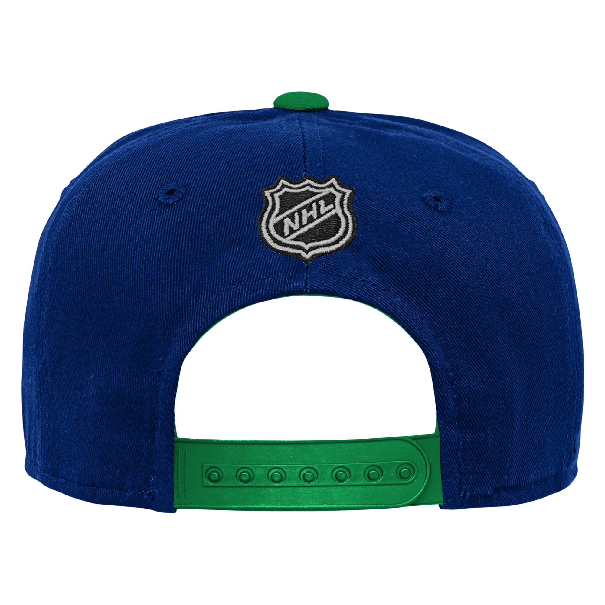 Casquette ajustable bleue Outerstuff pour jeunes avec logo des Canucks de Vancouver
