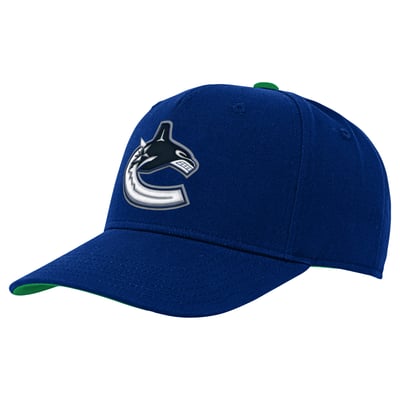 Youth Vancouver Canucks  Outerstuff Blue Logo Adjustable Hat