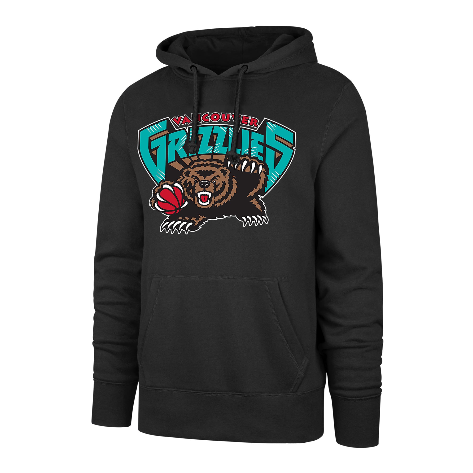 Men's '47  Black Vancouver Grizzlies Imprint Logo Fleece Pullover Hoodie
