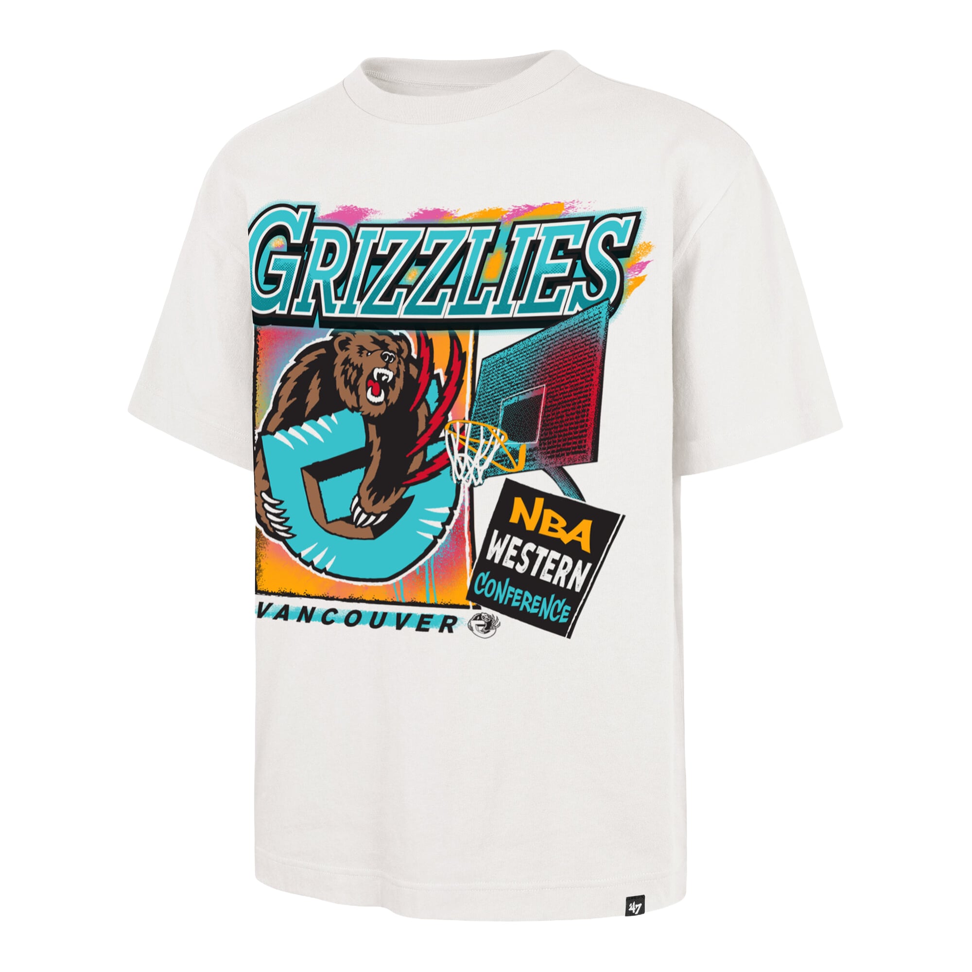 T-shirt homme '47 Cream Vancouver Grizzlies City Paint Reed Foundation