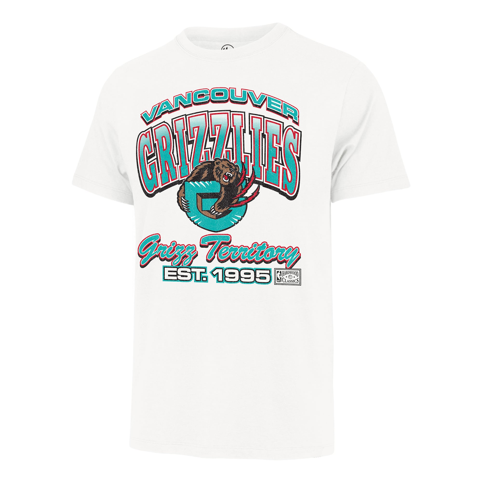 Men's '47  White Vancouver Grizzlies Bounce Arch T-Shirt