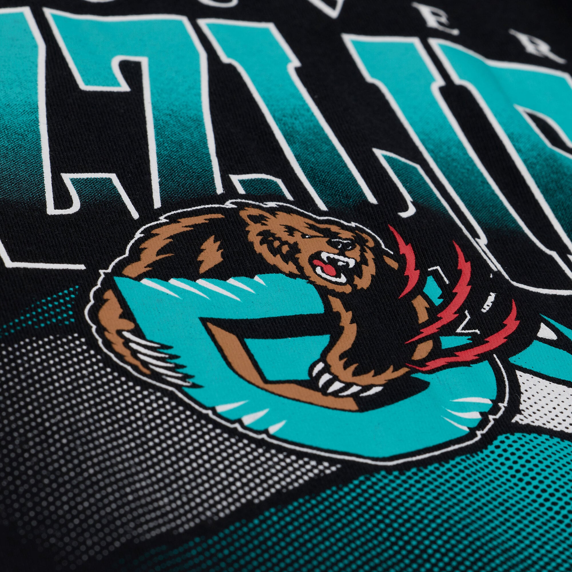 Men's Mitchell & Ness Black Vancouver Grizzlies Core Graphic T-Shirt
