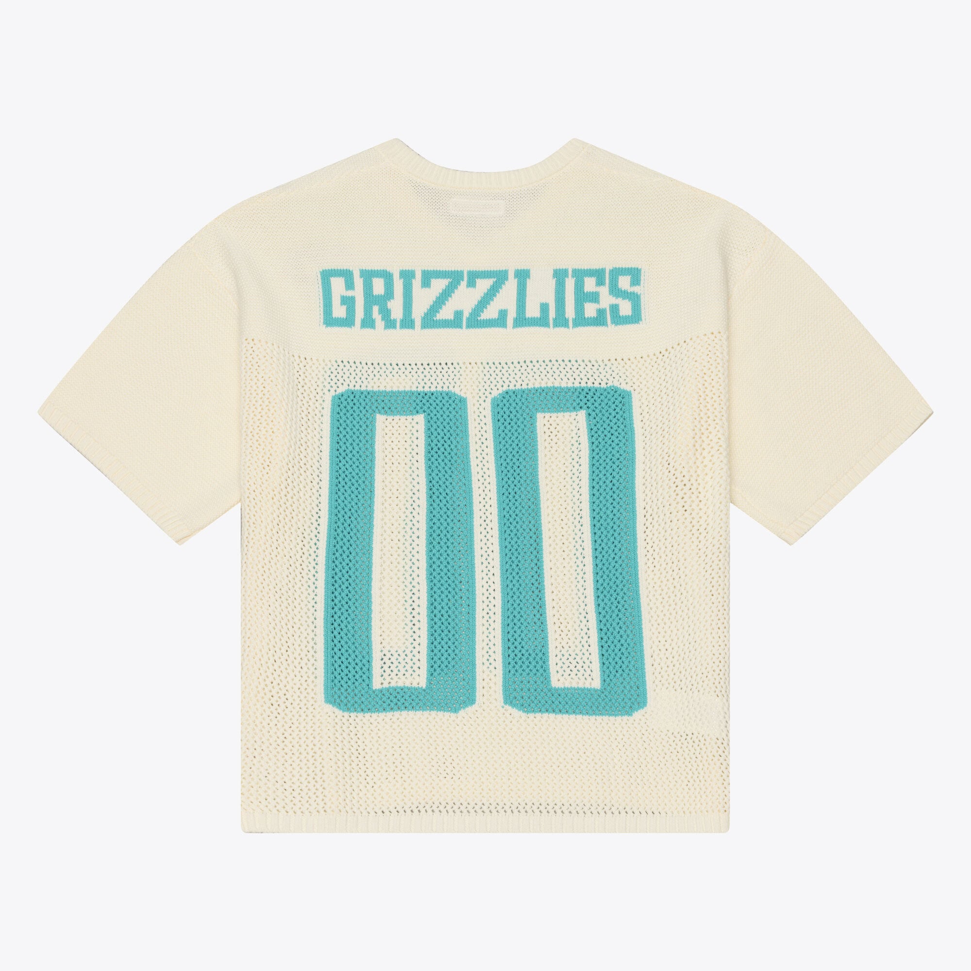 Men's Mitchell & Ness  Cream Vancouver Grizzlies Hardwood Classics Retro Roots Short Sleeve Sweater Jersey