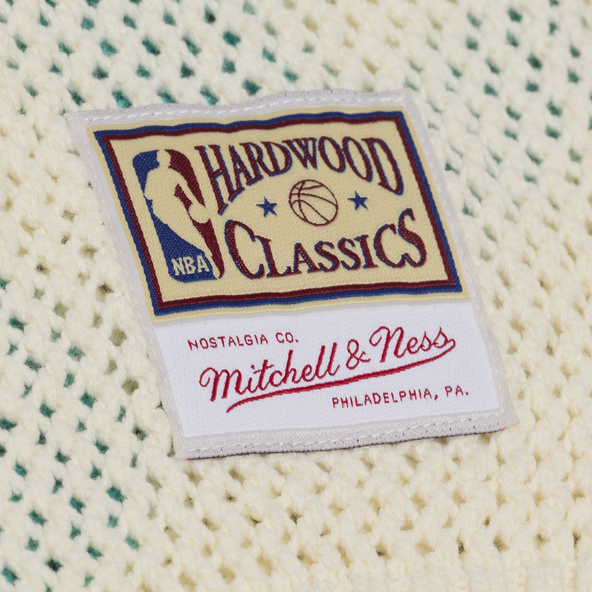 Men's Mitchell & Ness  Cream Vancouver Grizzlies Hardwood Classics Retro Roots Short Sleeve Sweater Jersey