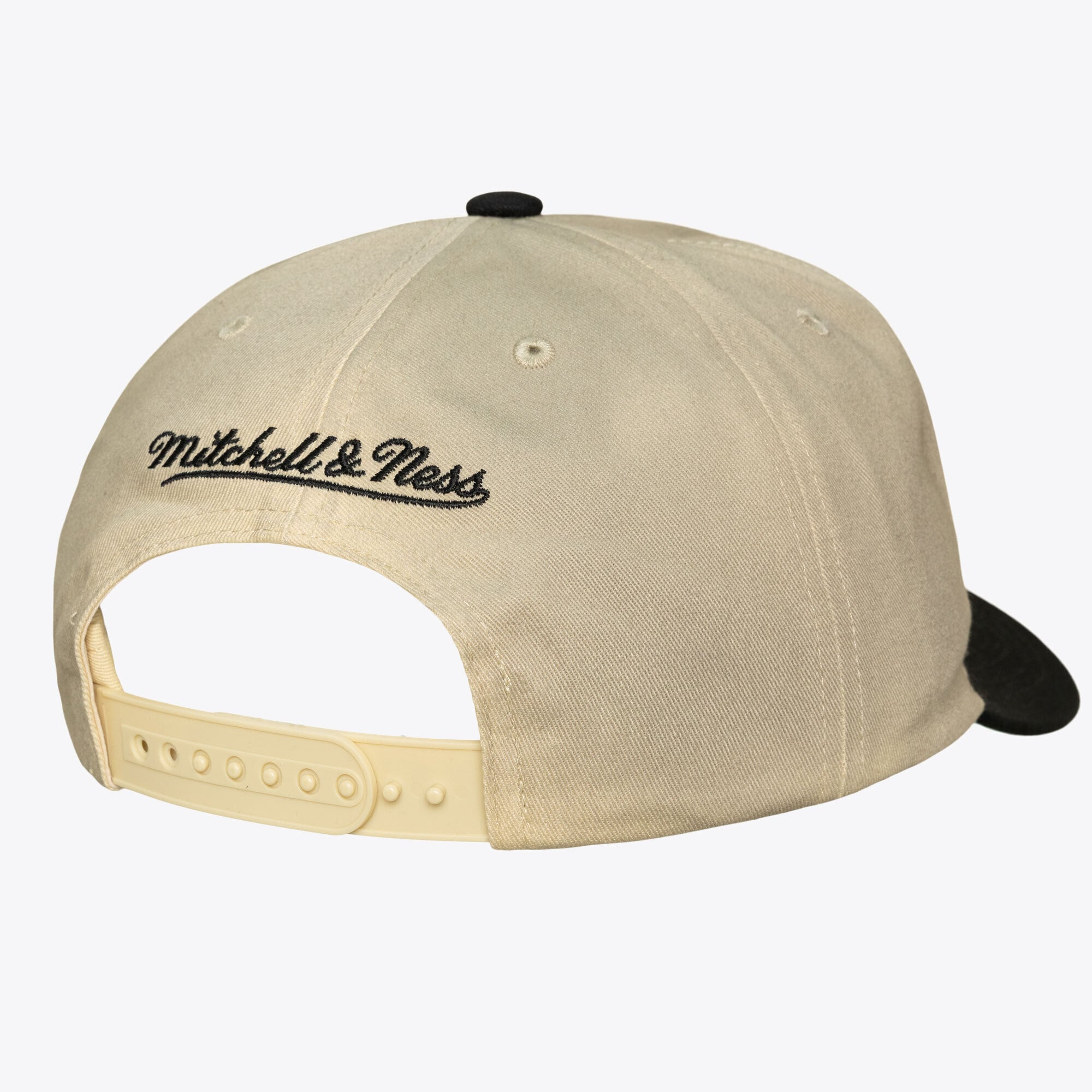 Men's Mitchell & Ness Cream Vancouver Grizzlies Hardwood Classics Retro Roots Snapback Hat