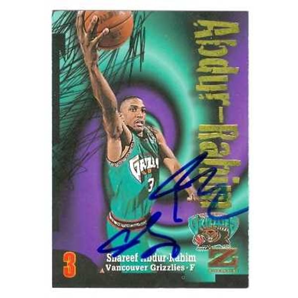 Shareef Abdur-Rahim autographed Basketball Card (Vancouver 