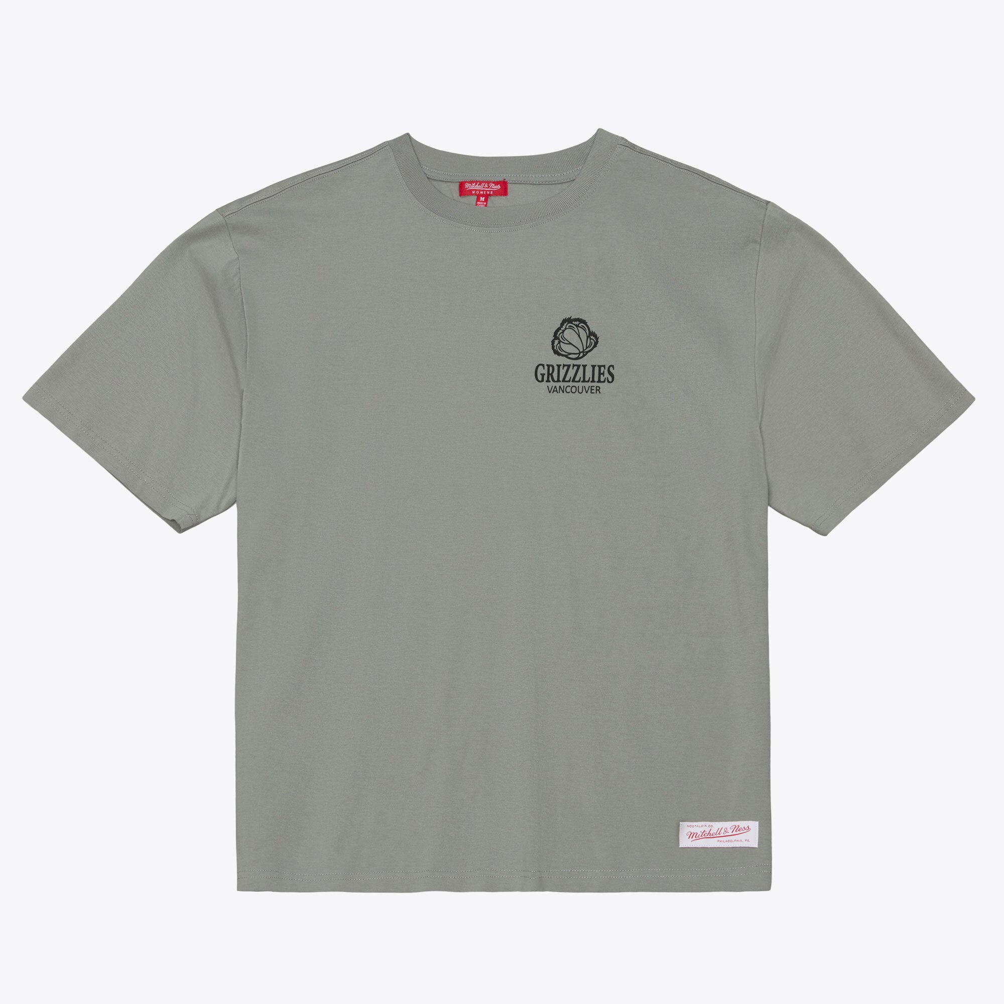 Women's Mitchell & Ness Gray Vancouver Grizzlies Core Essential T-Shirt