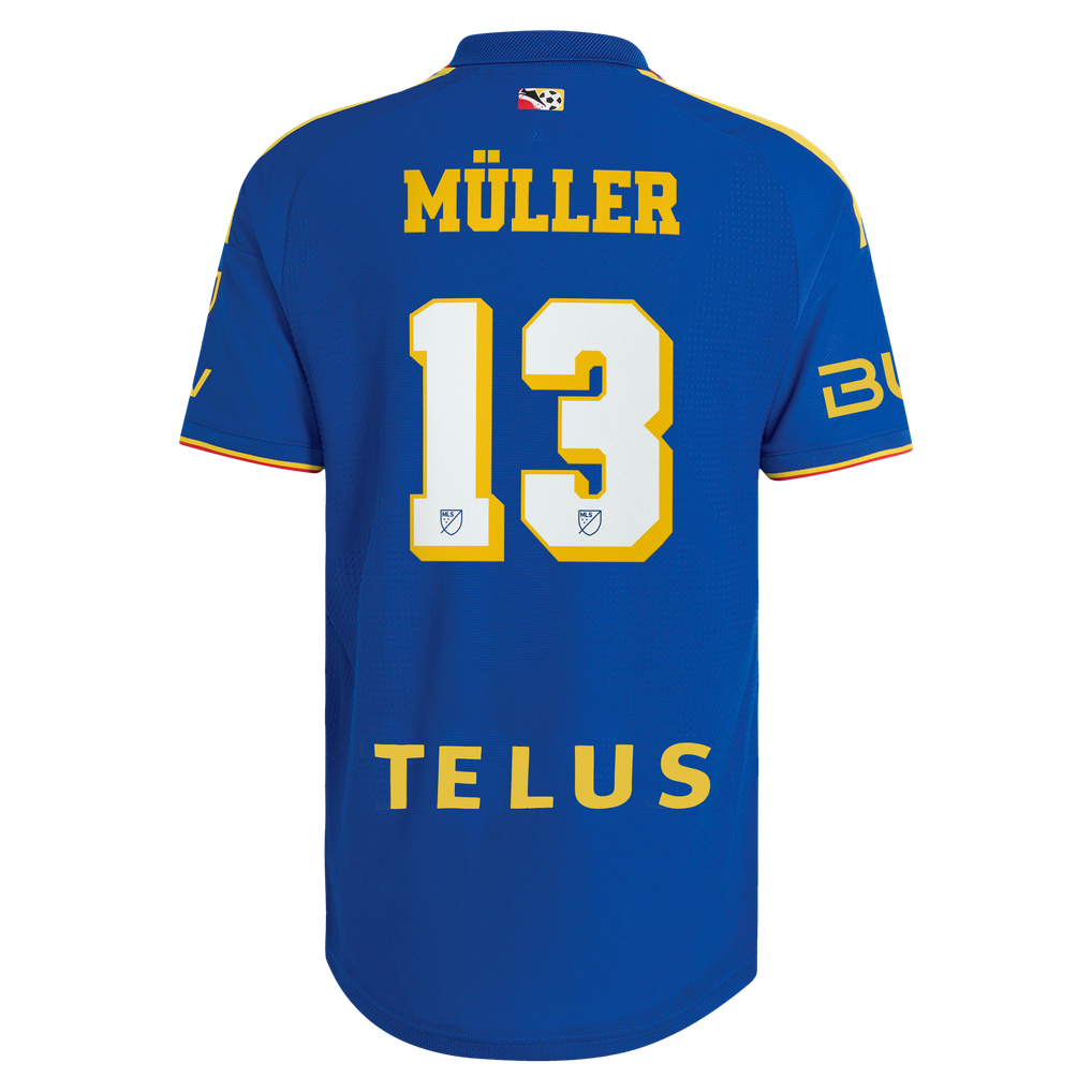 Men's adidas Thomas Müller Royal Vancouver Whitecaps FC 2026 Archive On ...