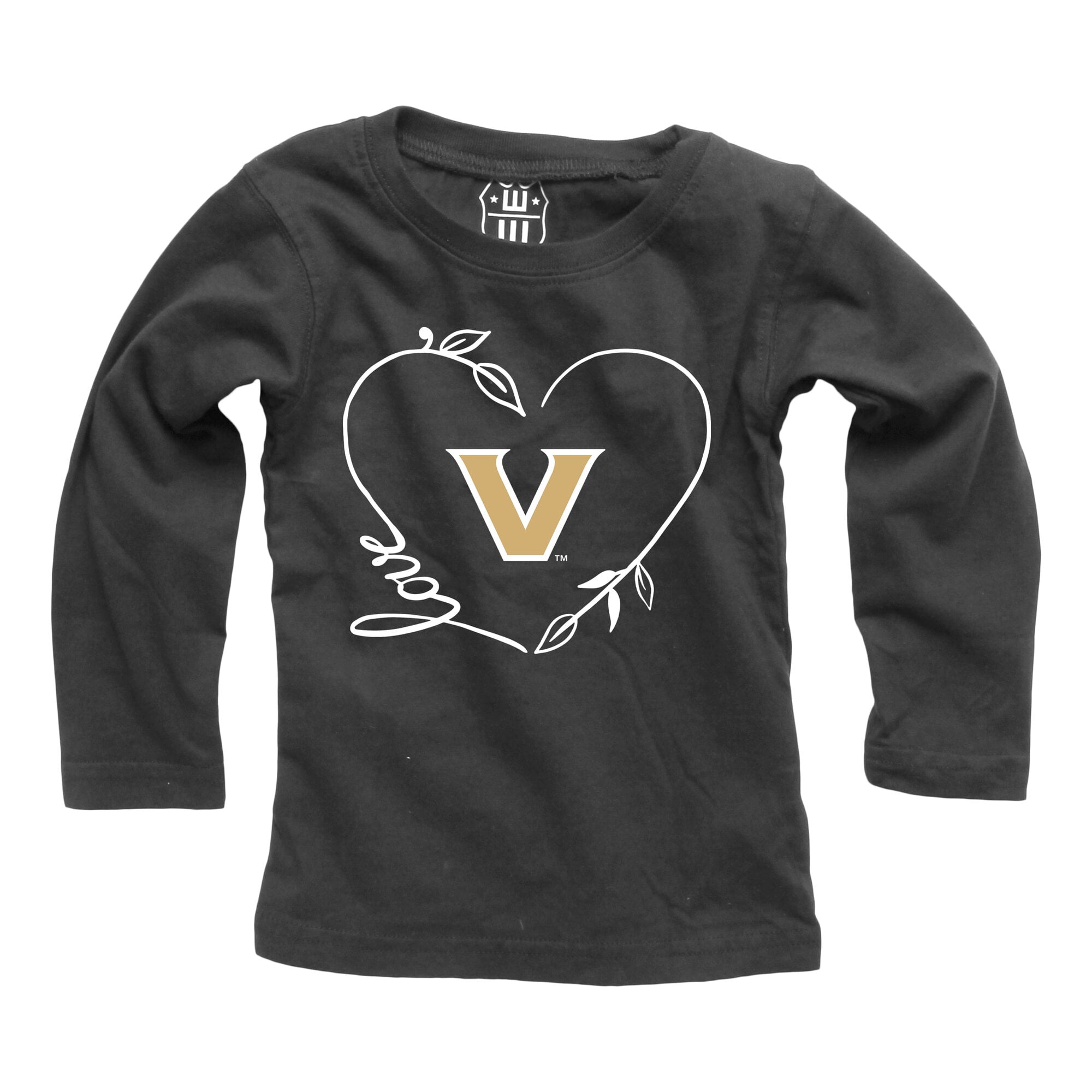 Girls Infant Wes & Willy Black Vanderbilt Commodores Long Sleeve Top and Pant Set
