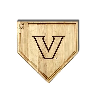 Vanderbilt Commodores Jardine Baseball BBQ 17" x 17" Home Plate Cutting Board with Trough