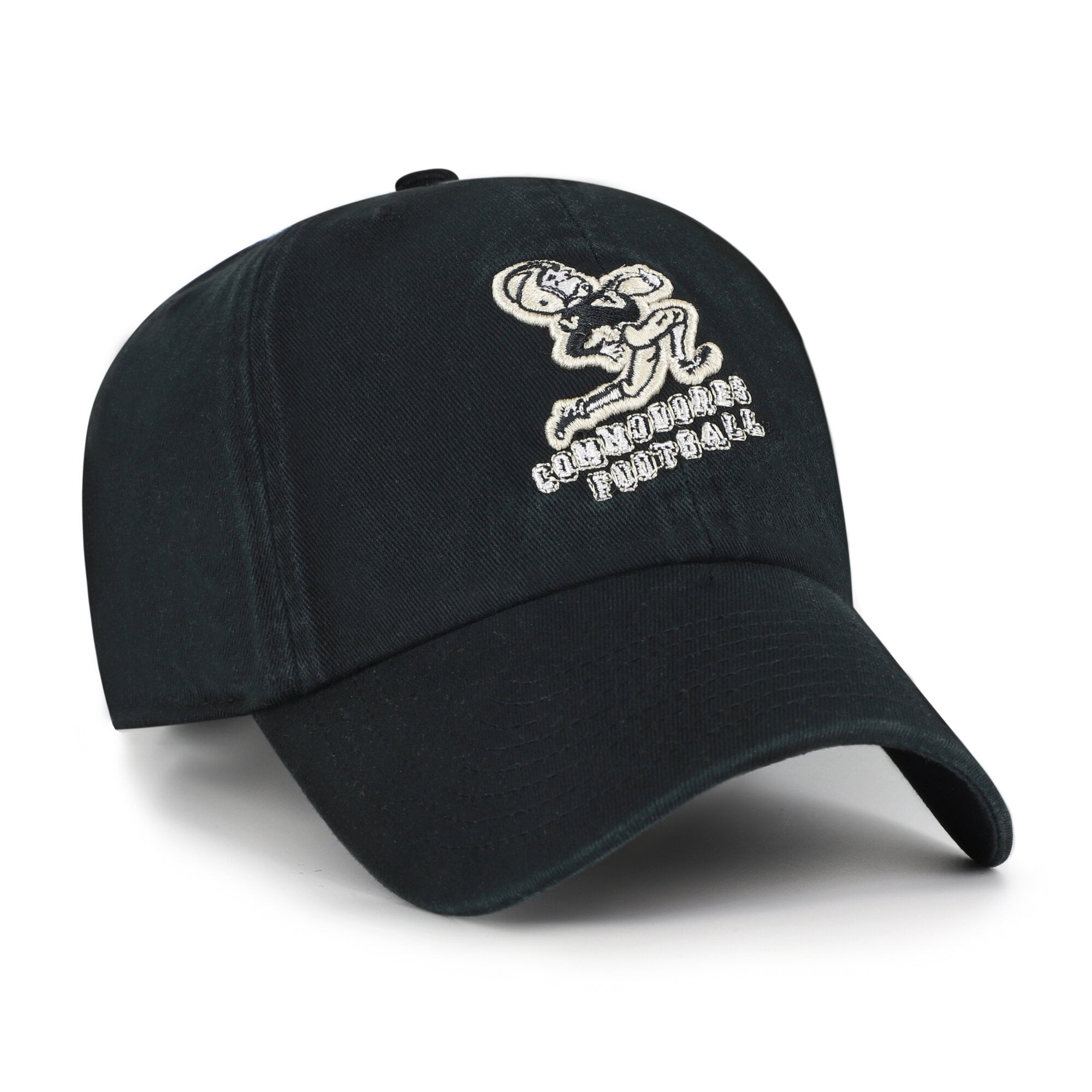 Men's '47 Black Vanderbilt Commodores Vault Clean Up Adjustable Hat