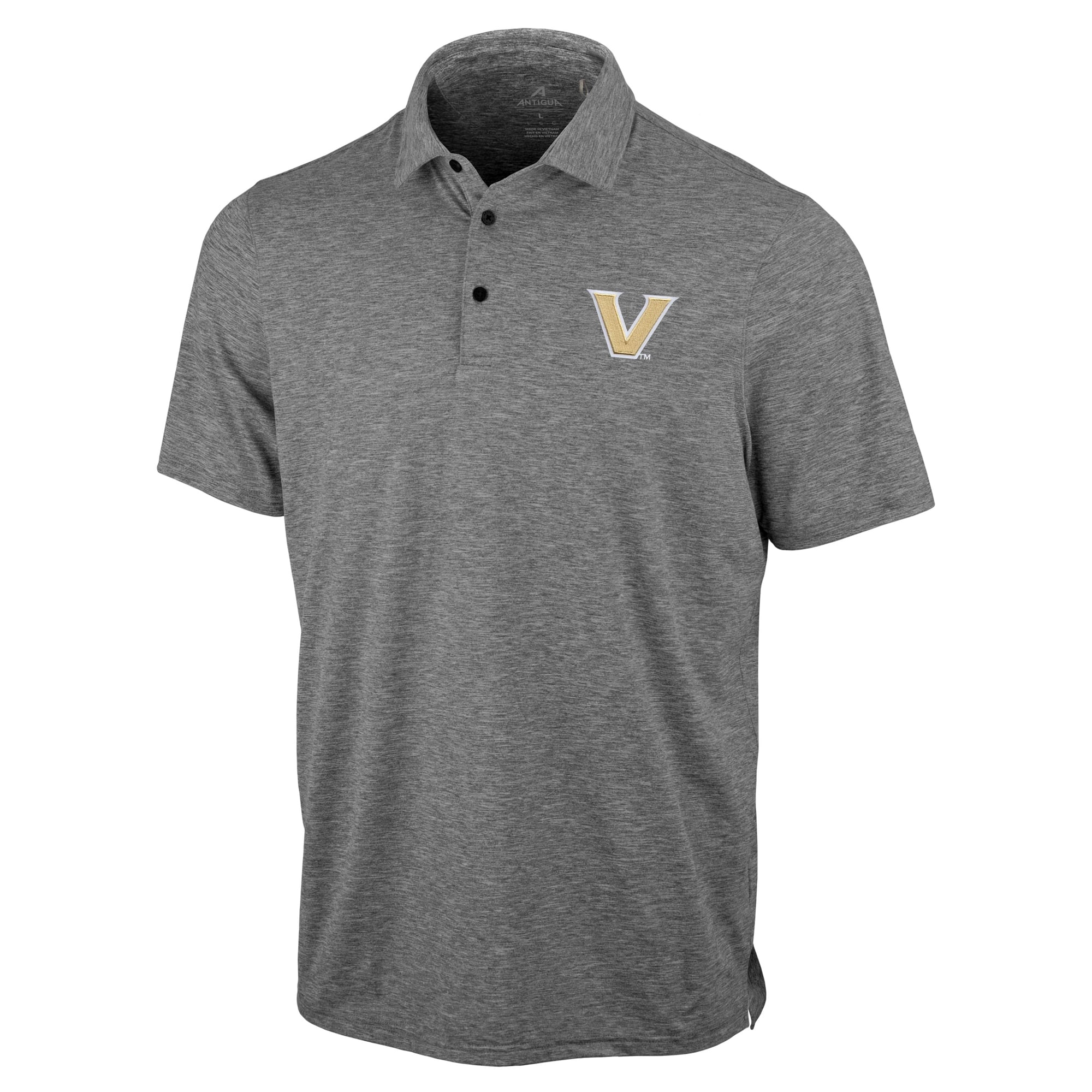 Polo Antigua Static noir chiné pour homme, Vanderbilt Commodores