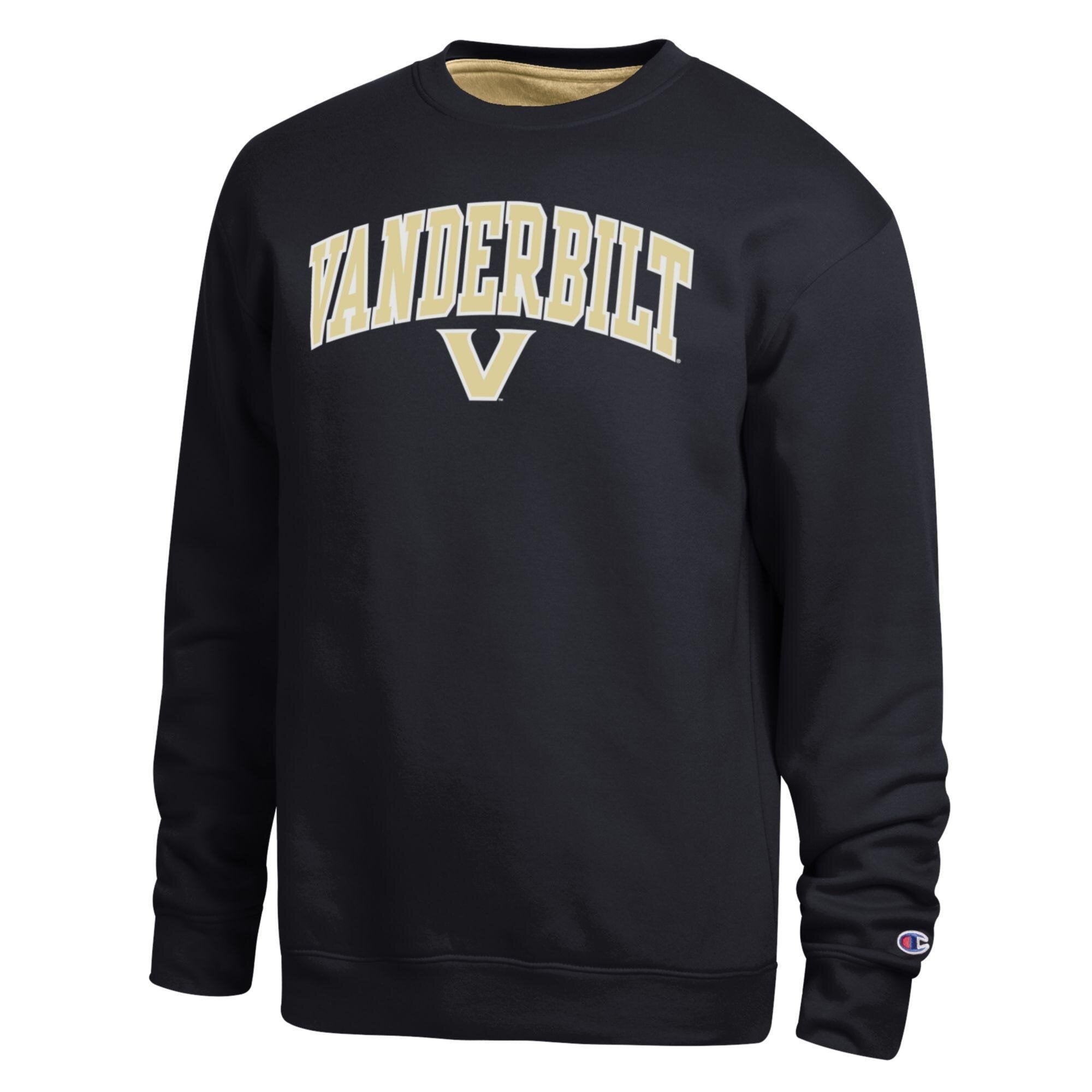Men's Champion  Black Vanderbilt Commodores Arch Sweatshirt