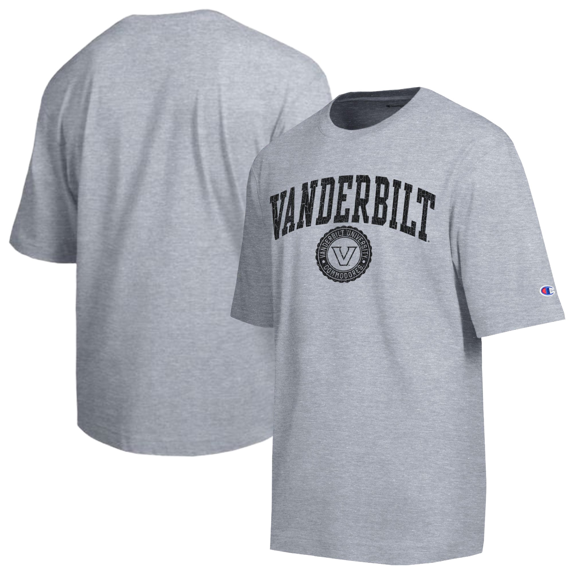 Men's Champion Heather Gray Vanderbilt Commodores Scholar All-Star T-Shirt