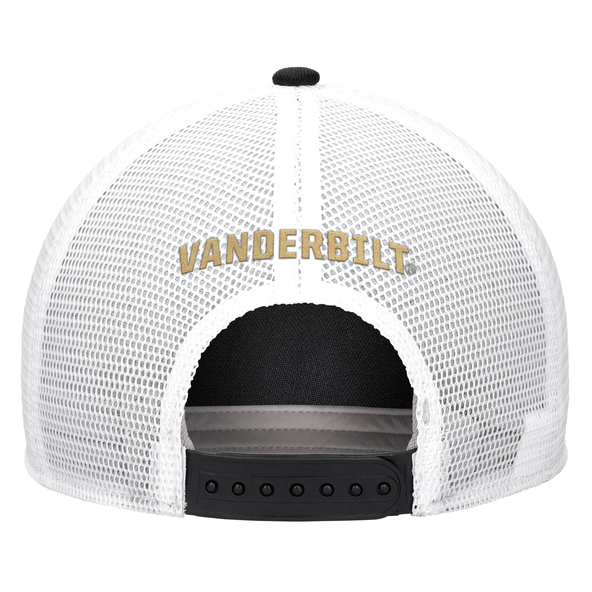 Men's Nike Black Vanderbilt Commodores 2026 On-Field Rope Adjustable Trucker Hat