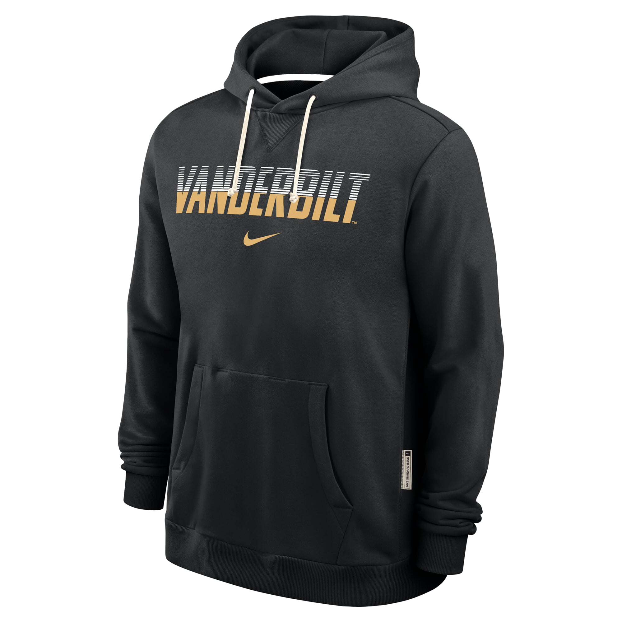 Men's Nike Black Vanderbilt Commodores 2026 Sideline Standard Issue Dri-FIT Hoodie