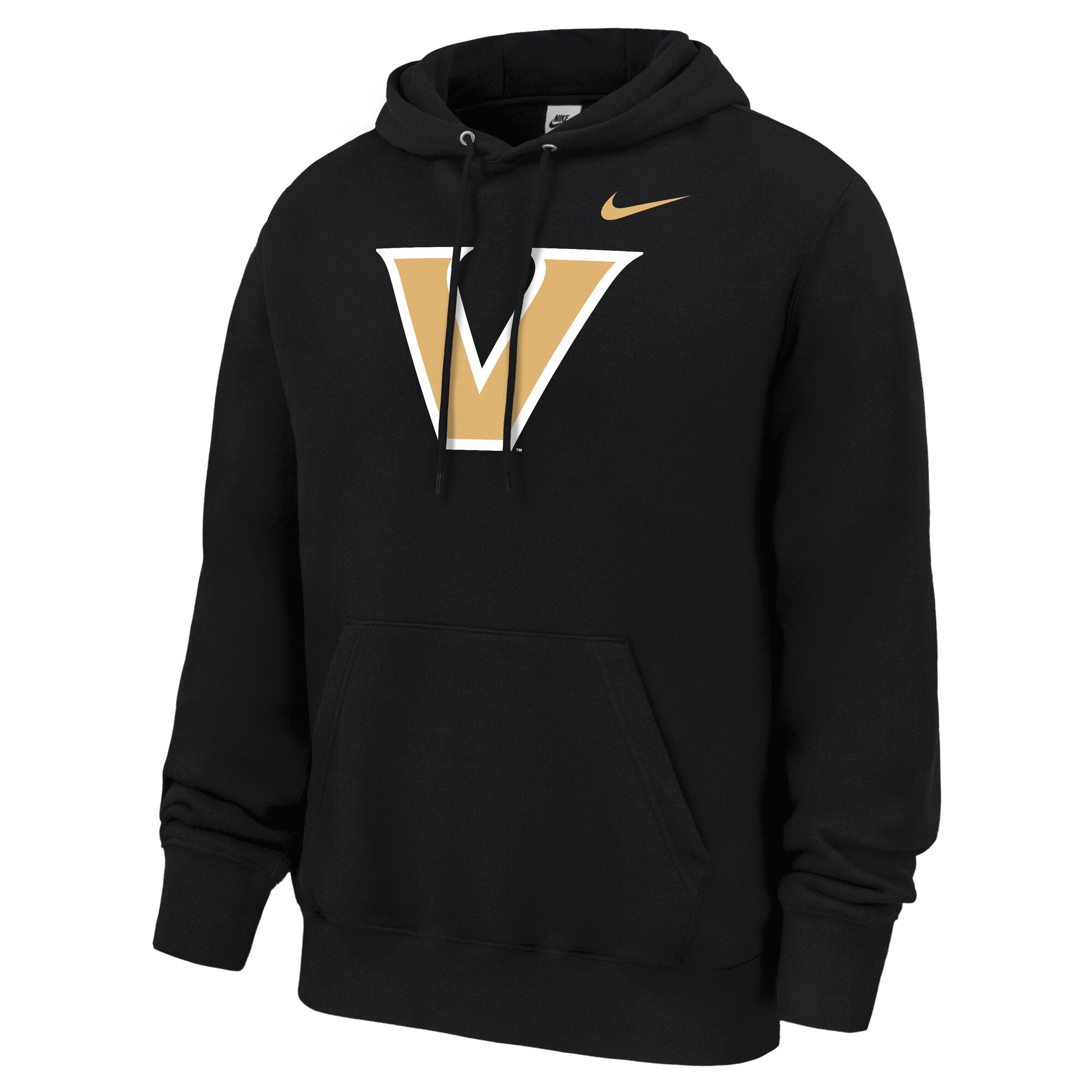 Sweat à capuche polaire Nike Vanderbilt Commodores Club noir pour homme