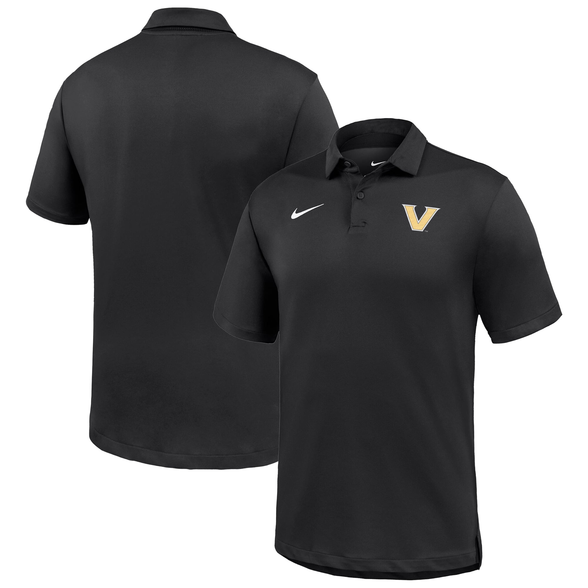 Polo de tournée Nike Dri-FIT noir pour homme, Vanderbilt Commodores