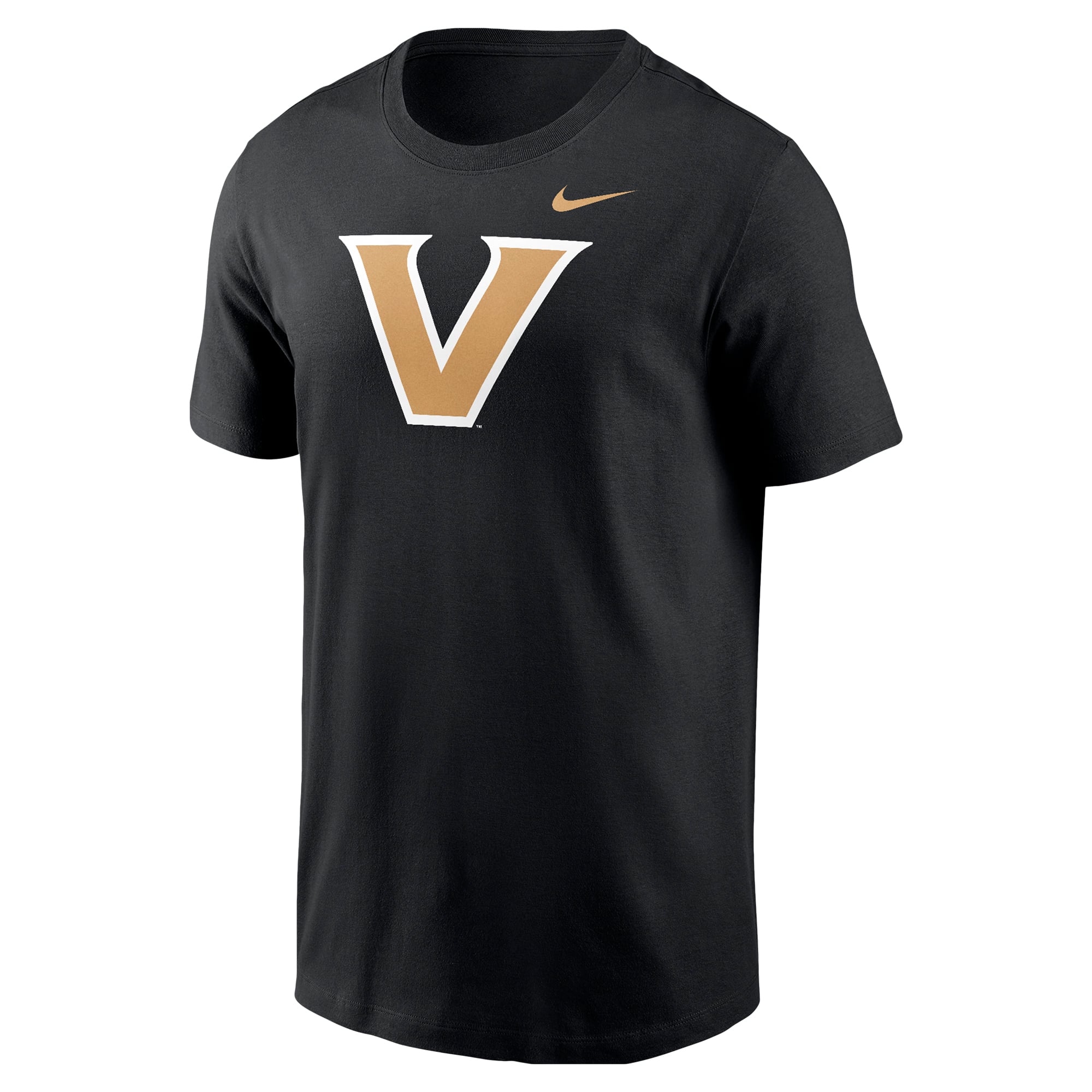 T-shirt Nike noir avec logo Vanderbilt Commodores pour homme