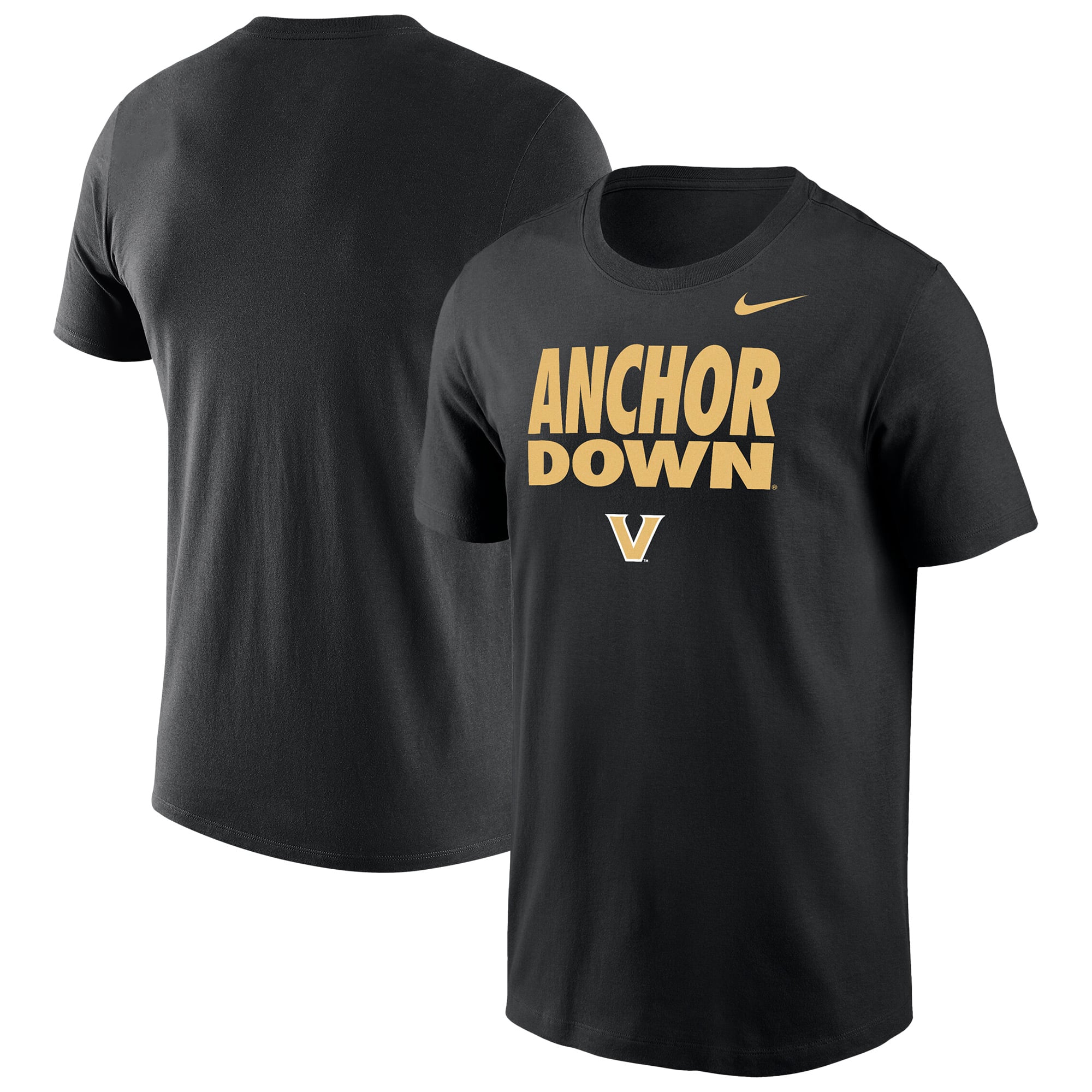 Men's Nike Black Vanderbilt Commodores Practice Dri-FIT T-Shirt