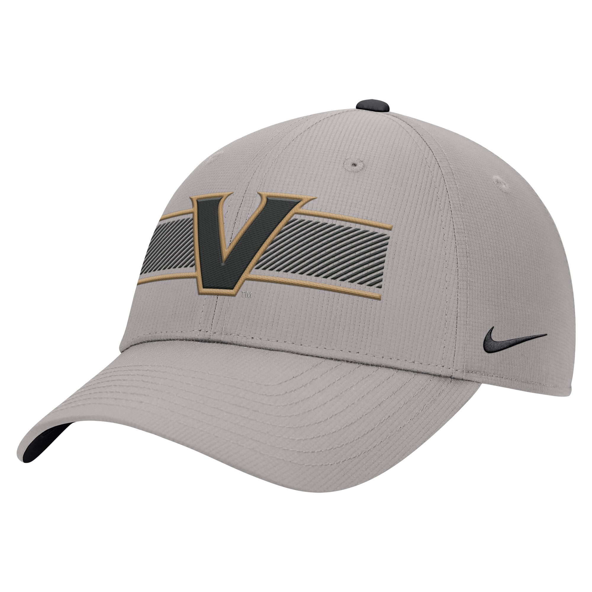Casquette ajustable Nike grise Vanderbilt Commodores Ripstop Dri-FIT pour homme