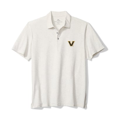 Vanderbilt Commodores Tommy Bahama Palm Dunes IslandZone Polo - White