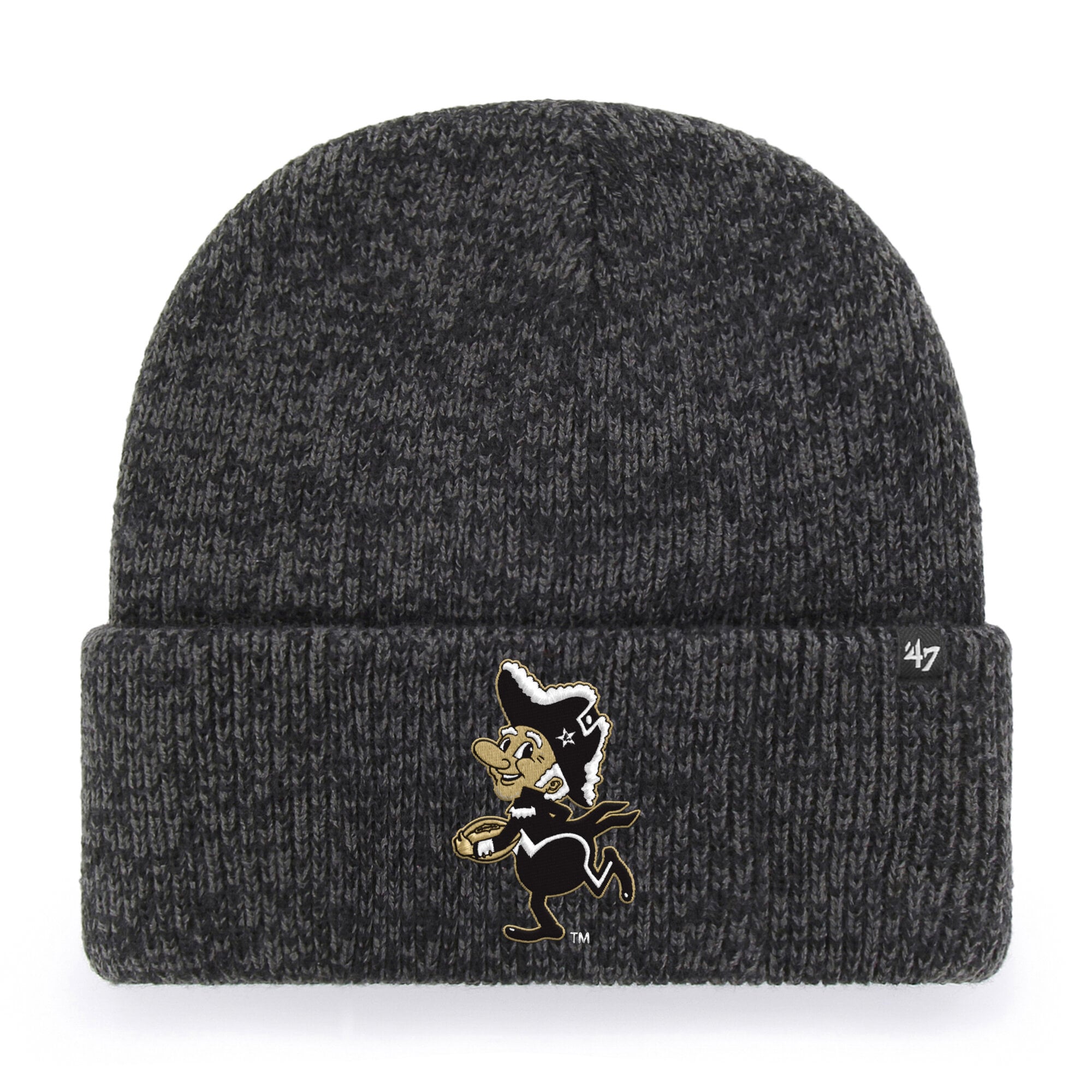 Bonnet unisexe noir Vanderbilt Commodores Brain Freeze à revers